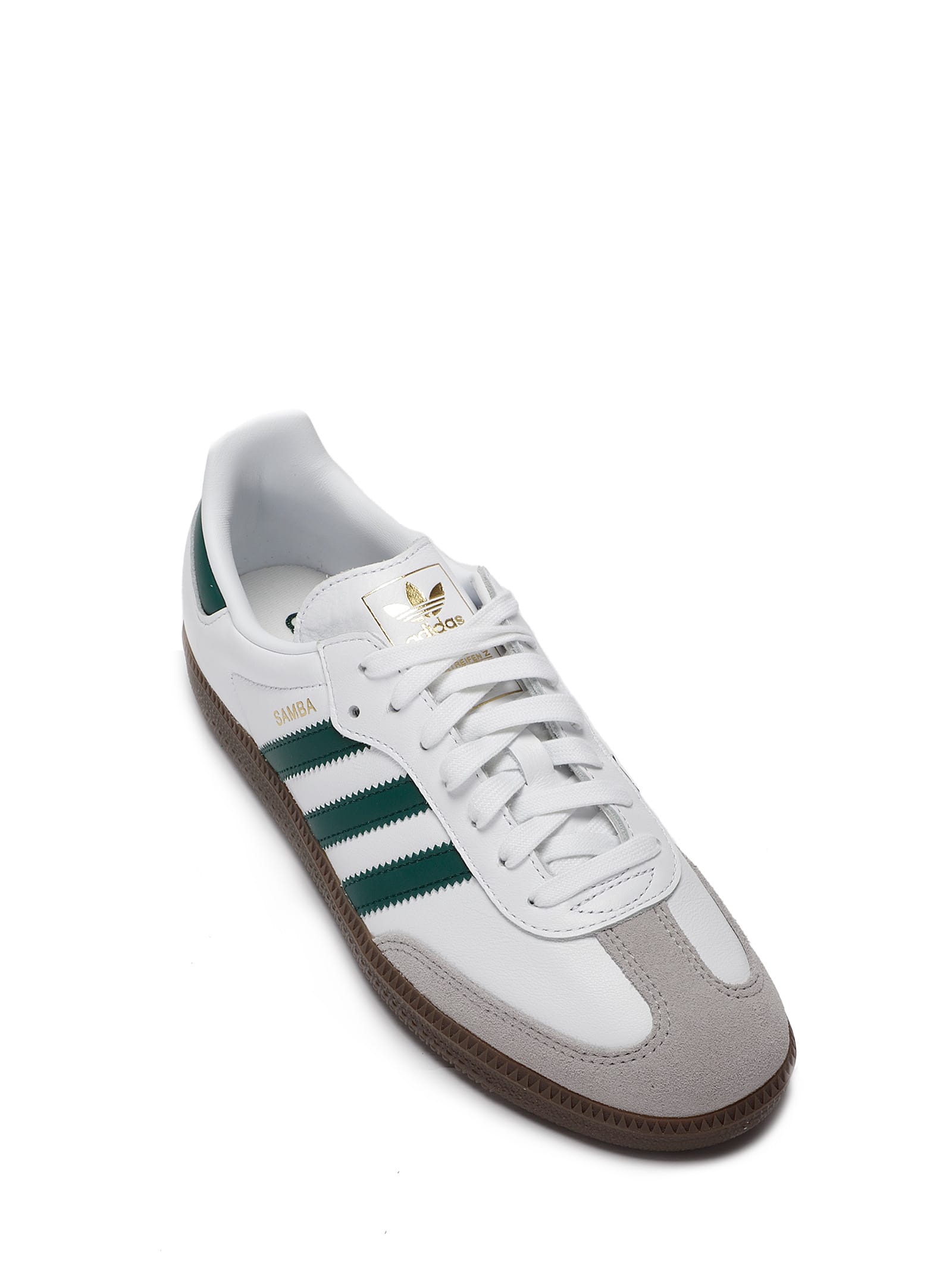 Adidas Originals Samba Og Sneakers In White And Dark Green