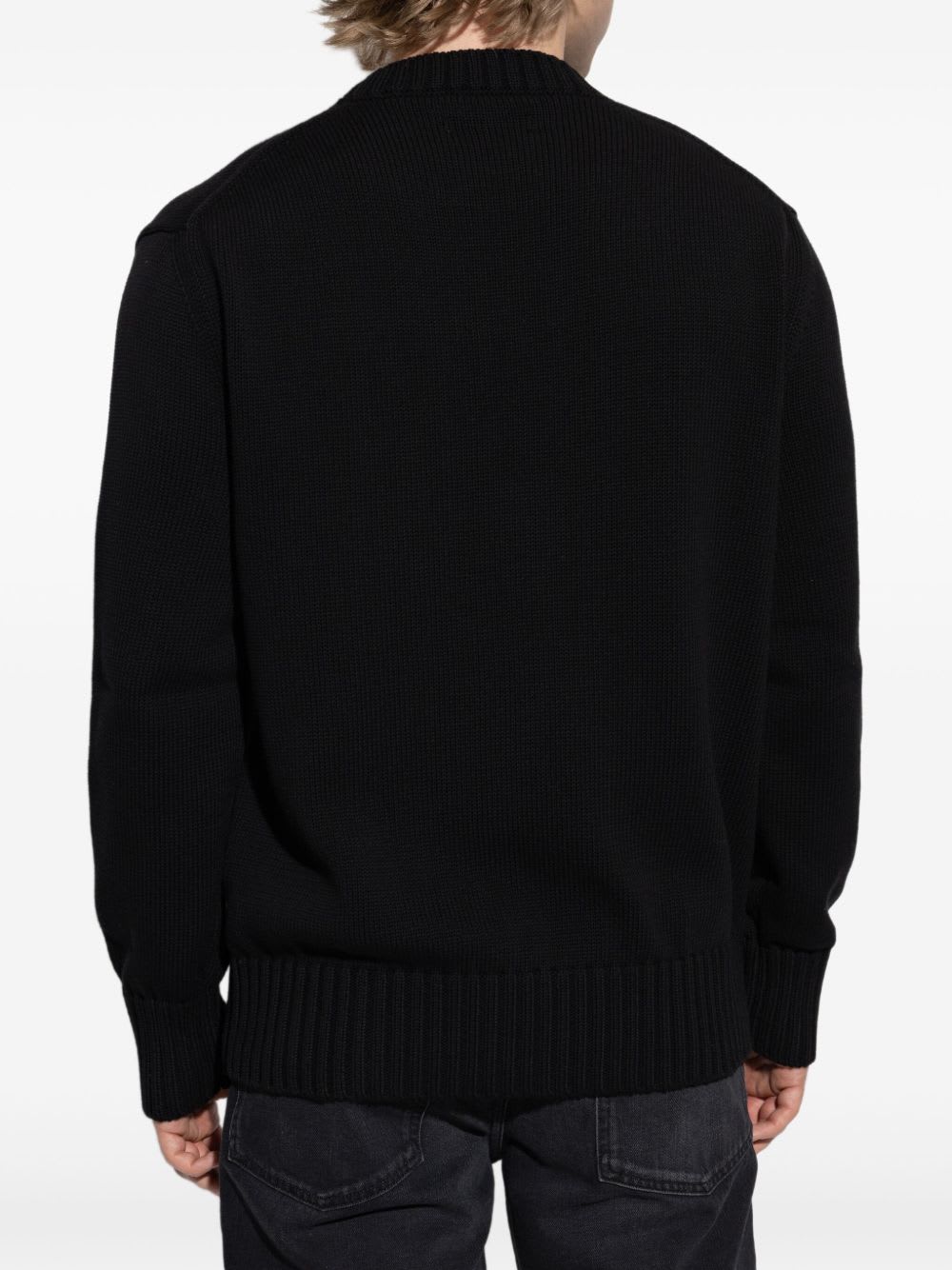 Amiri Hollywood Sweater With Embroidery In Black