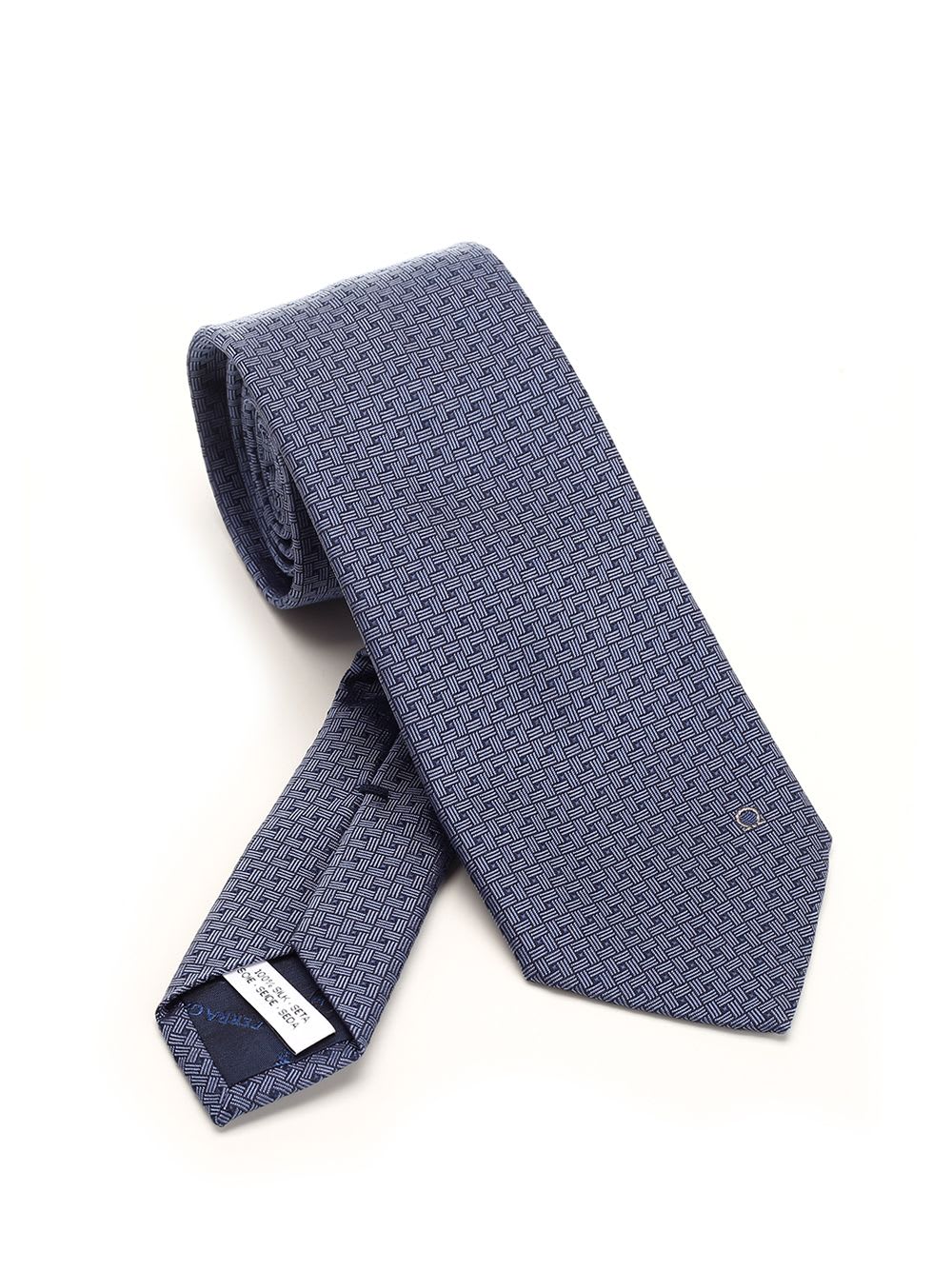 Shop Ferragamo Silk Tie In Blue