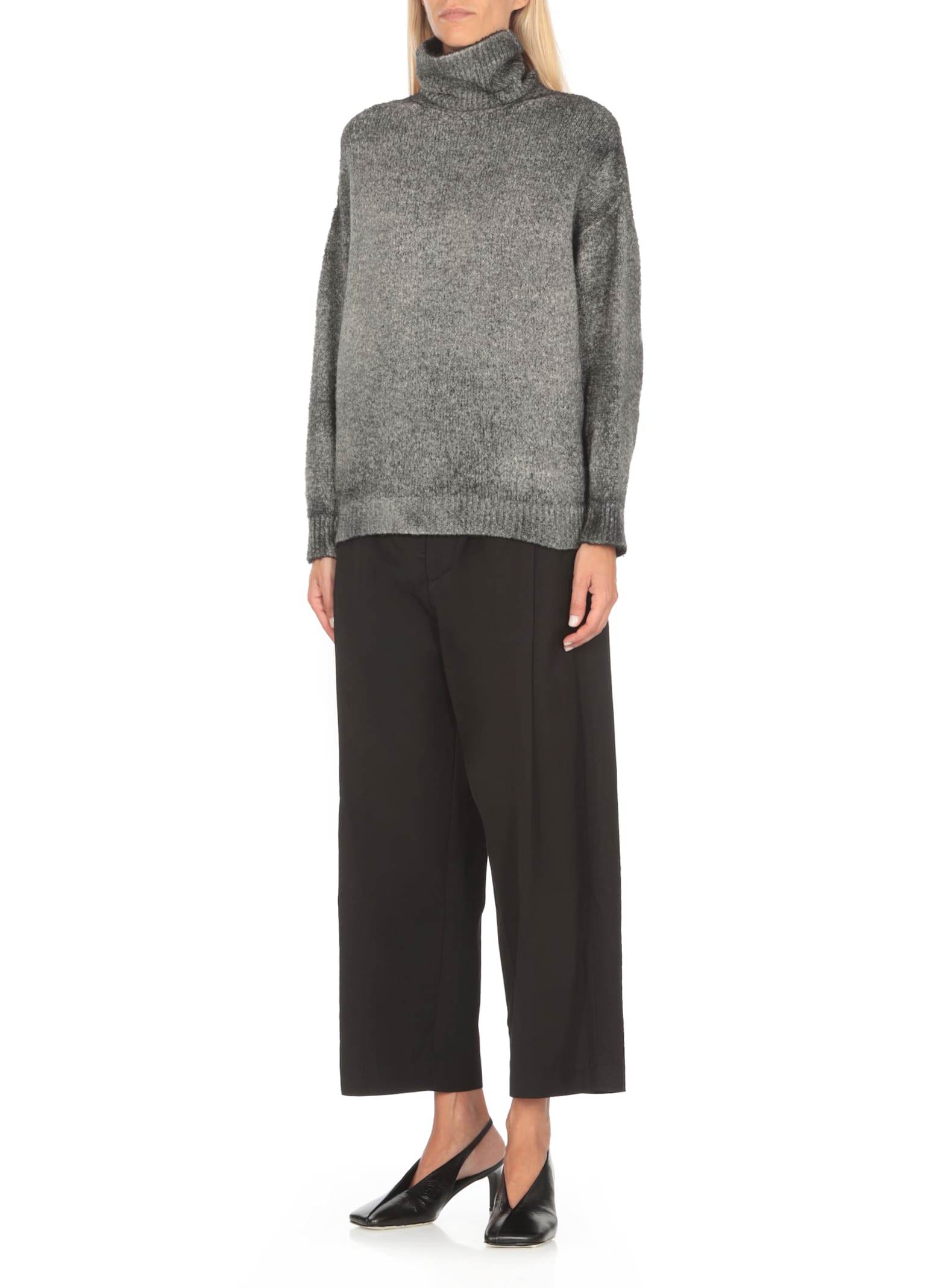 Shop Avant Toi Cotton Sweater In Grey