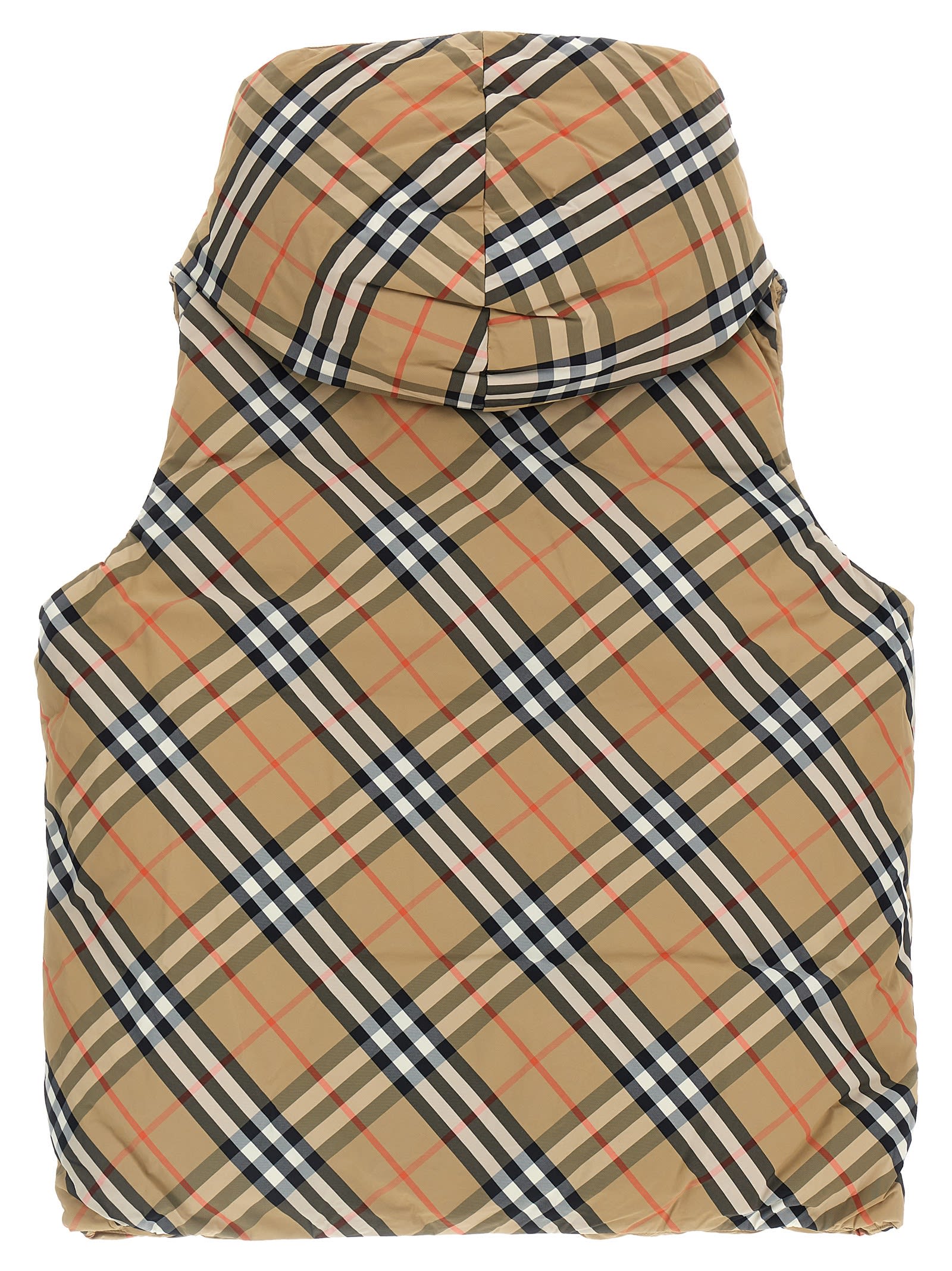 Burberry Reversible Vest In Beige