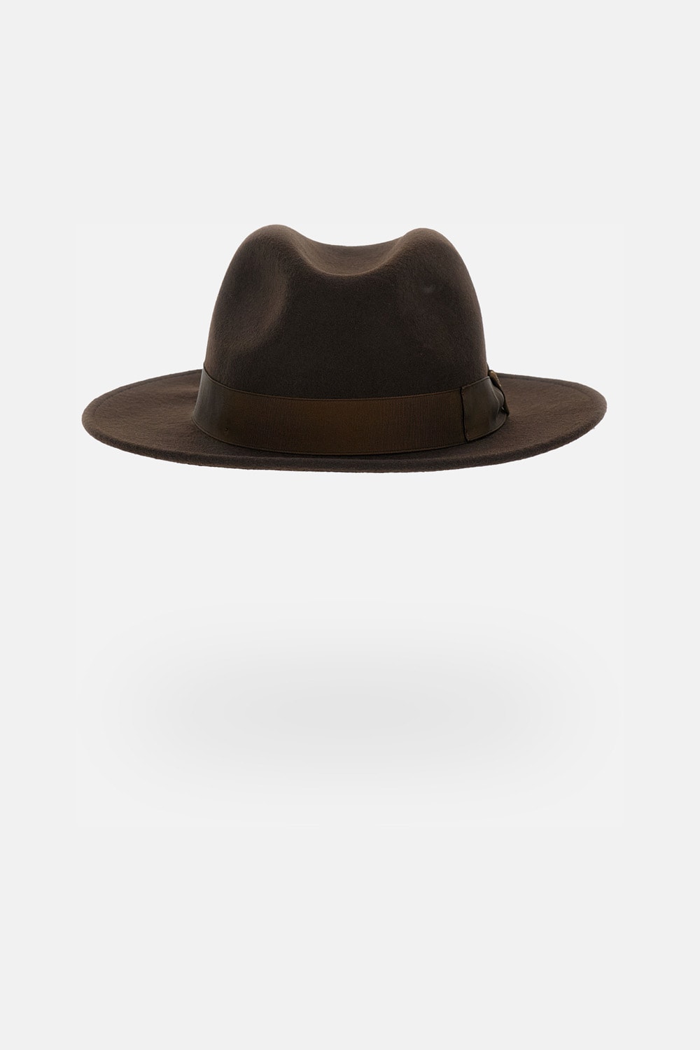 Borsalino Wide Brim Hat In Brown