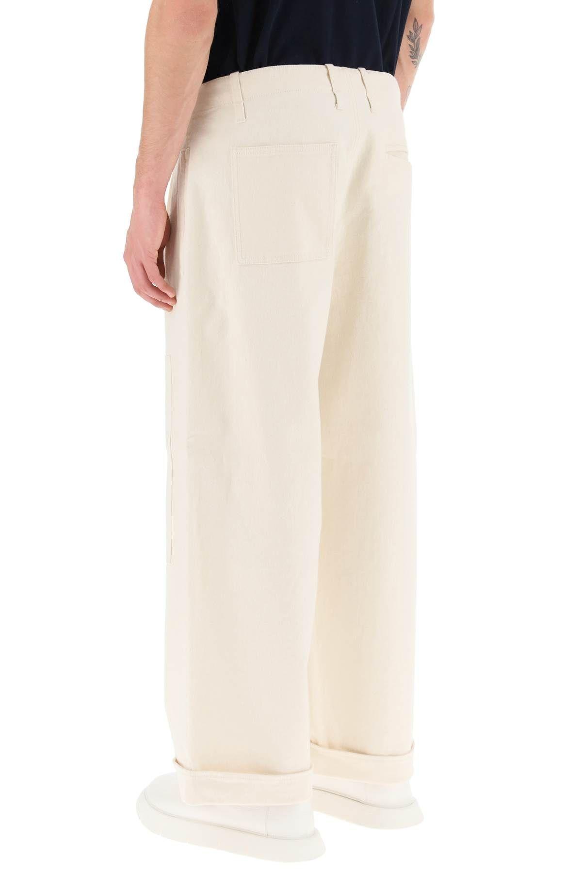 Etro Wide Leg Pants In White