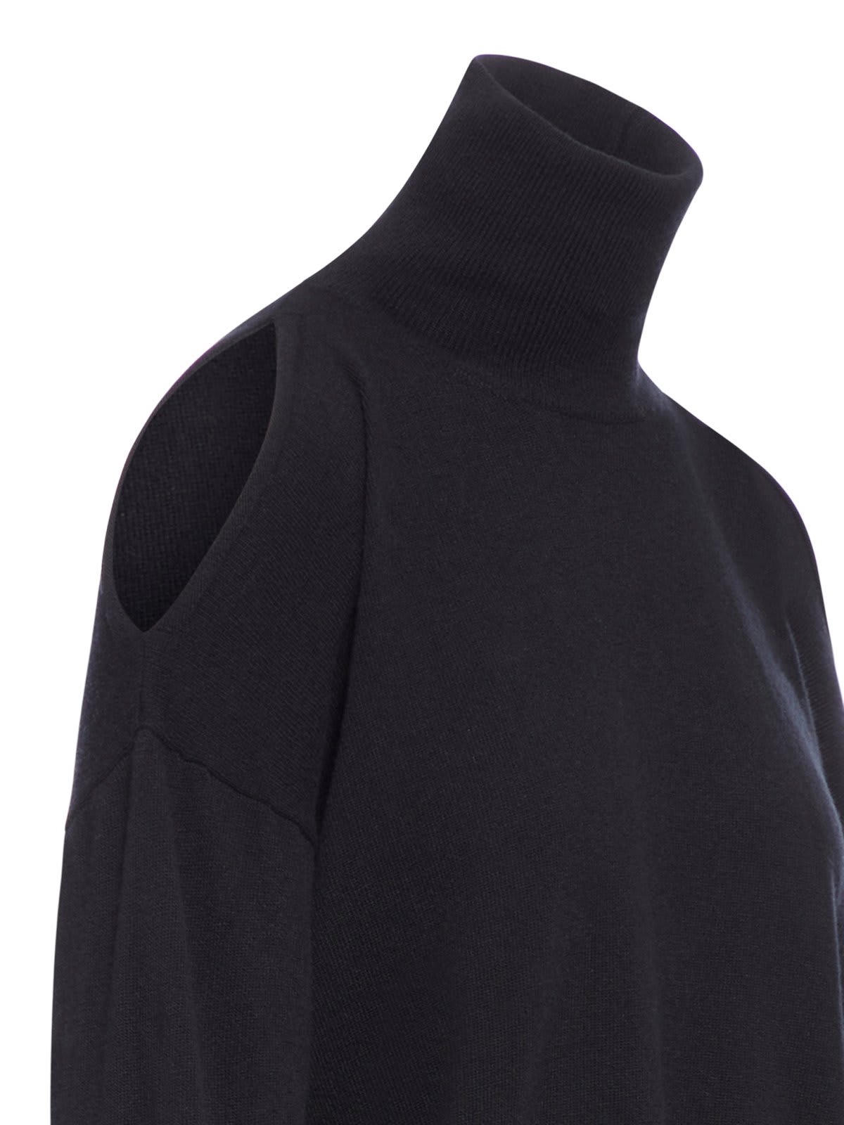 Shop Roberto Collina Turtleneck Knit Sweater In Black