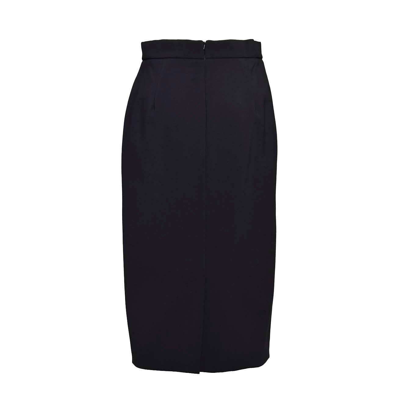 Shop Max Mara Lubiana Pencil Skirt In Nero