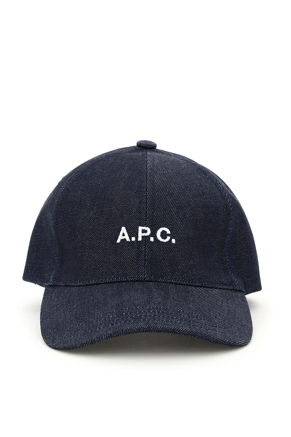 Shop Apc Charlie Denim Baseball Cap Hat In Indigo
