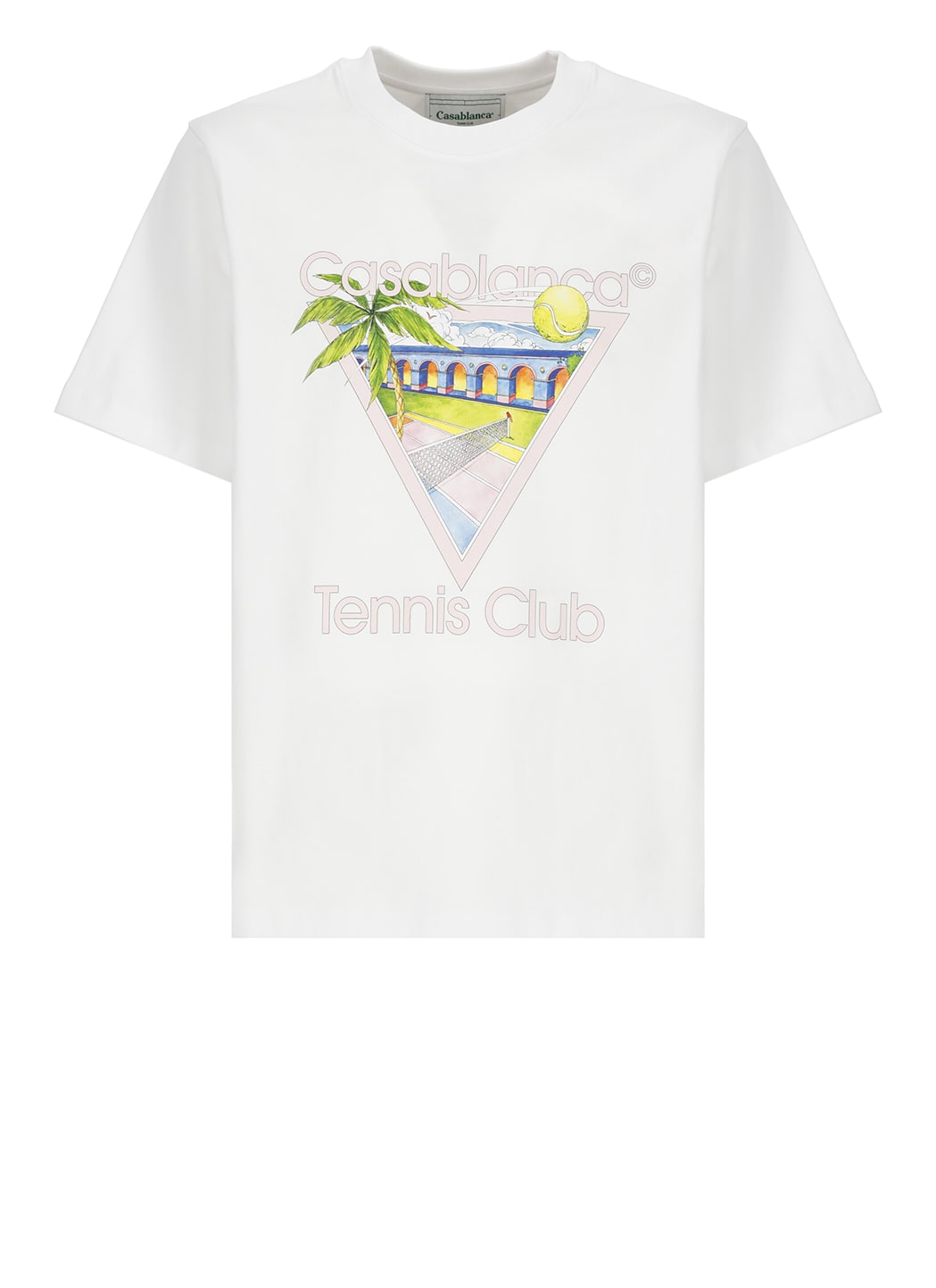 Casablanca Tennis Club T-shirt In White
