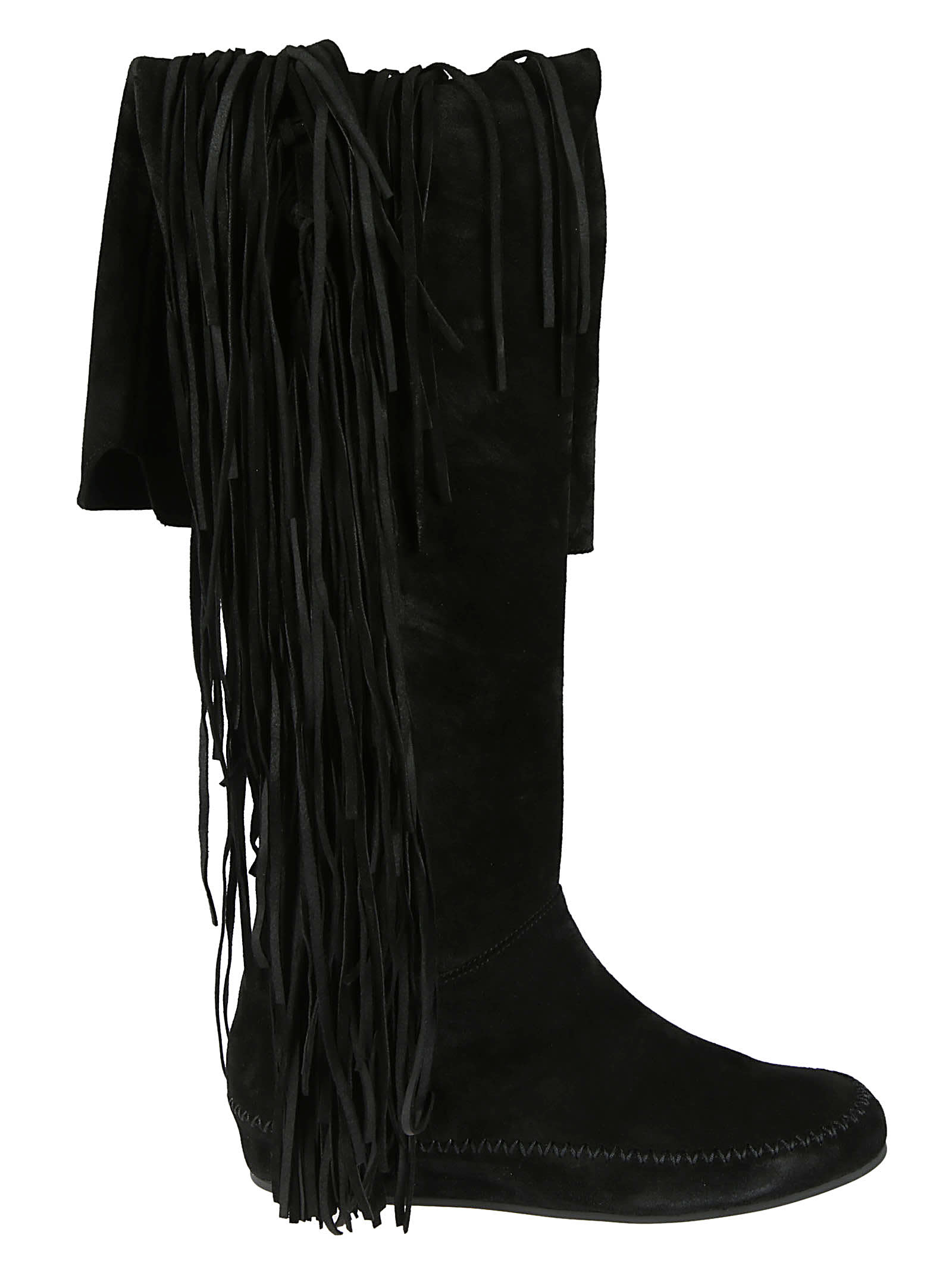 Click to view more detailed imagery on our partner's website Etro Fringe Detail Boots In Black