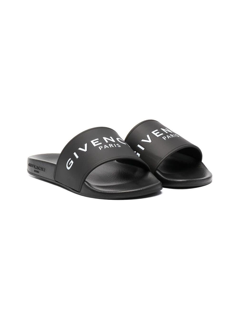 Givenchy Rubber Slide Sandals With Logo
