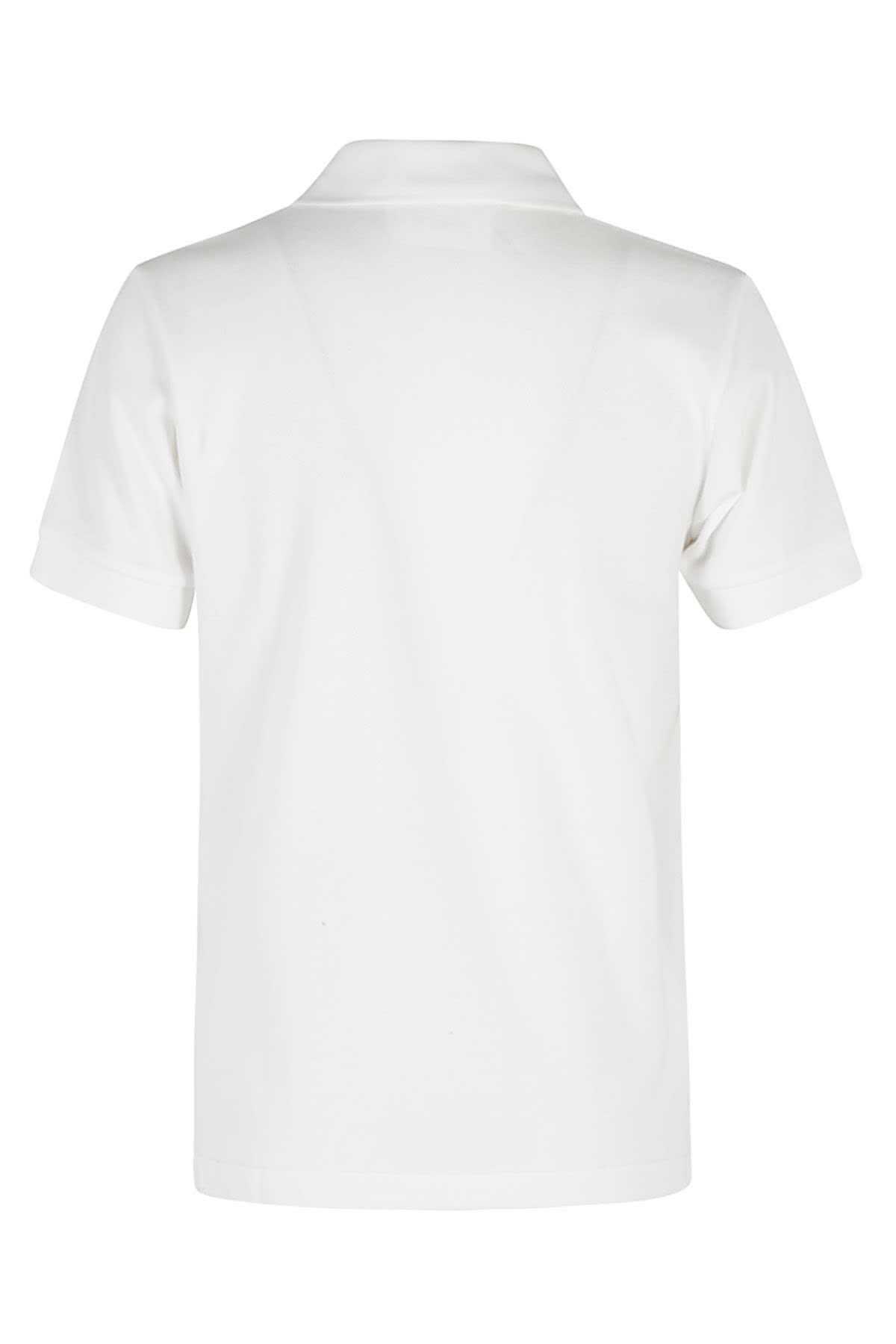 Comme Des Garçons Play Classic Polo Shirt With Red Heart Patch In White