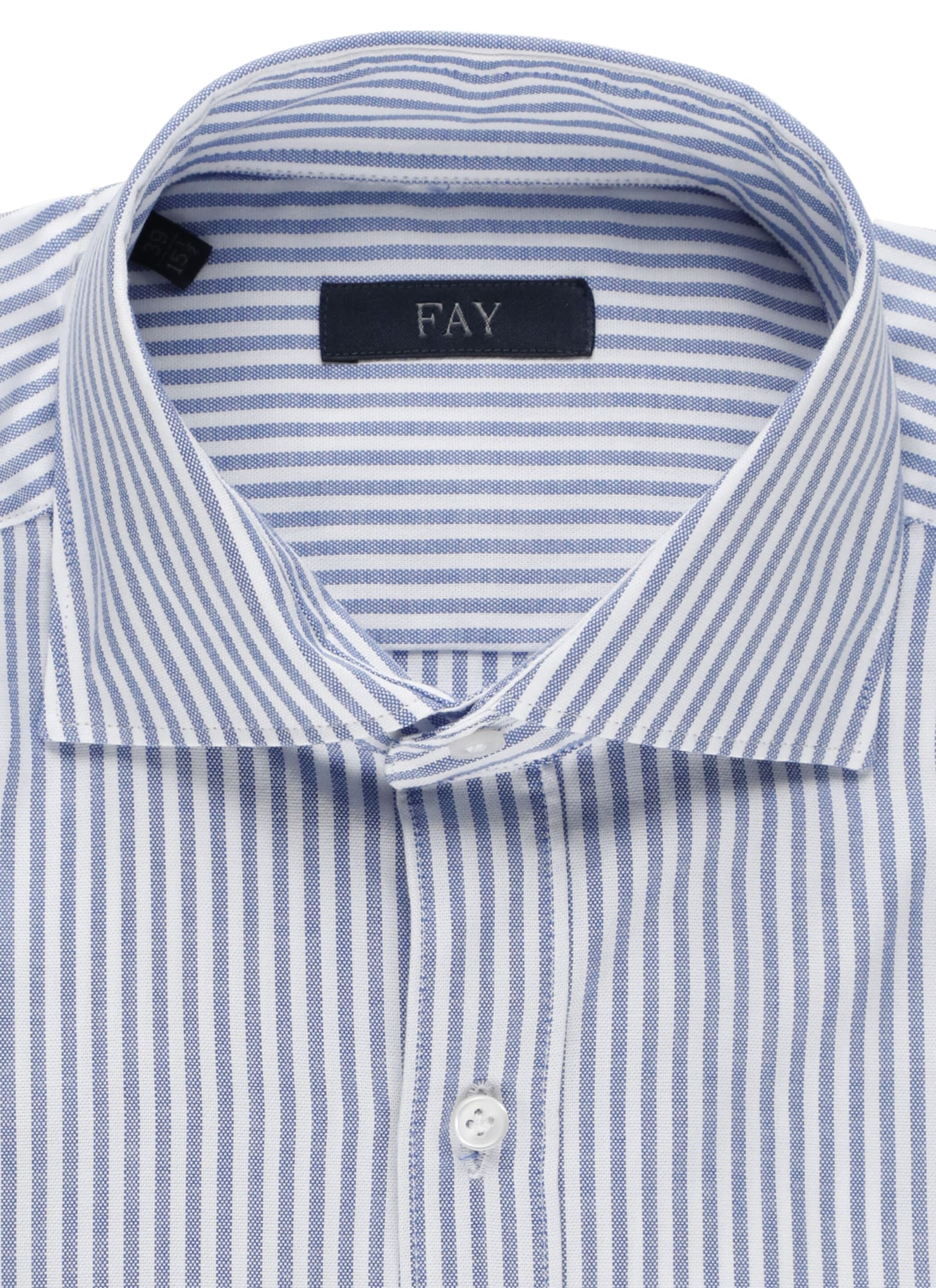 Shop Fay Cotton Shirt In Inchiostro