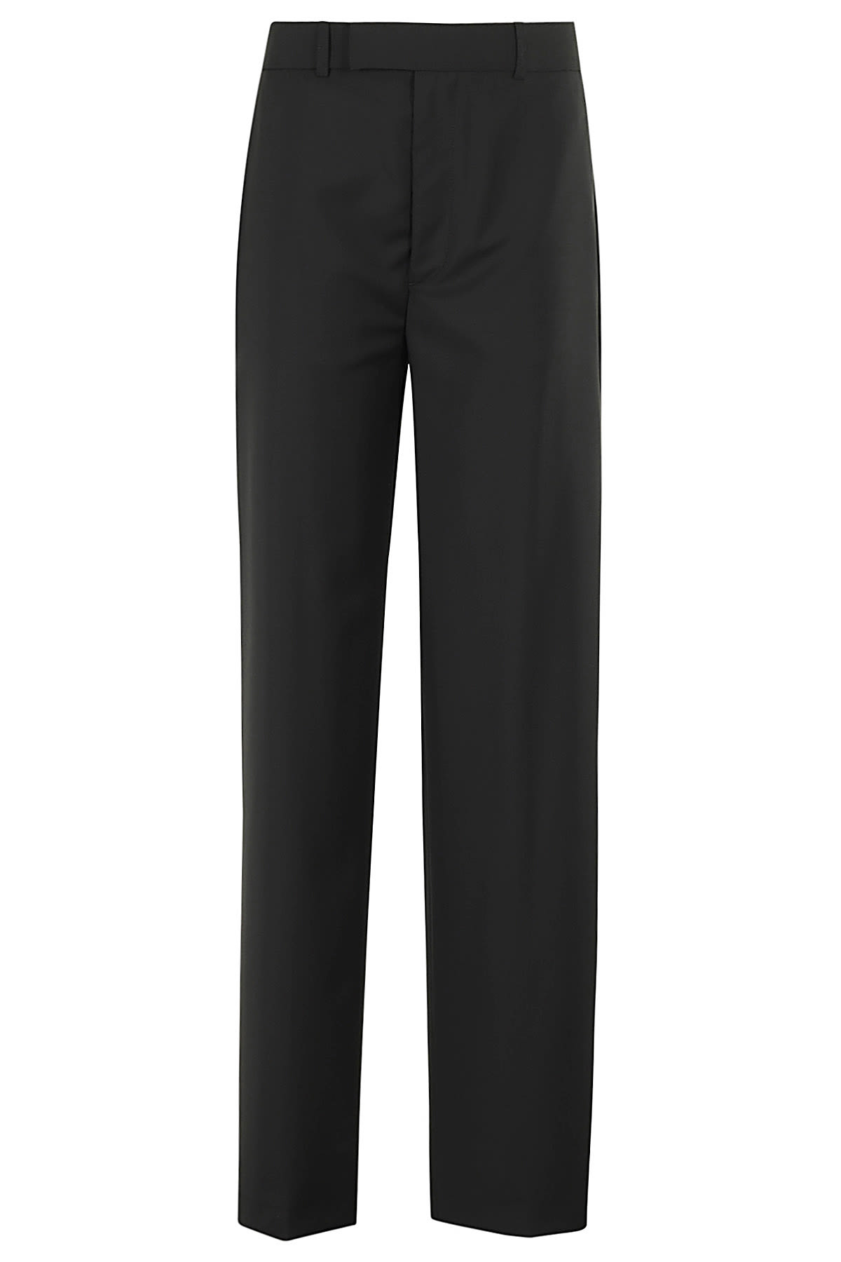 Shop Rohe Straight Leg Relaxed Tailored Trousers In Black