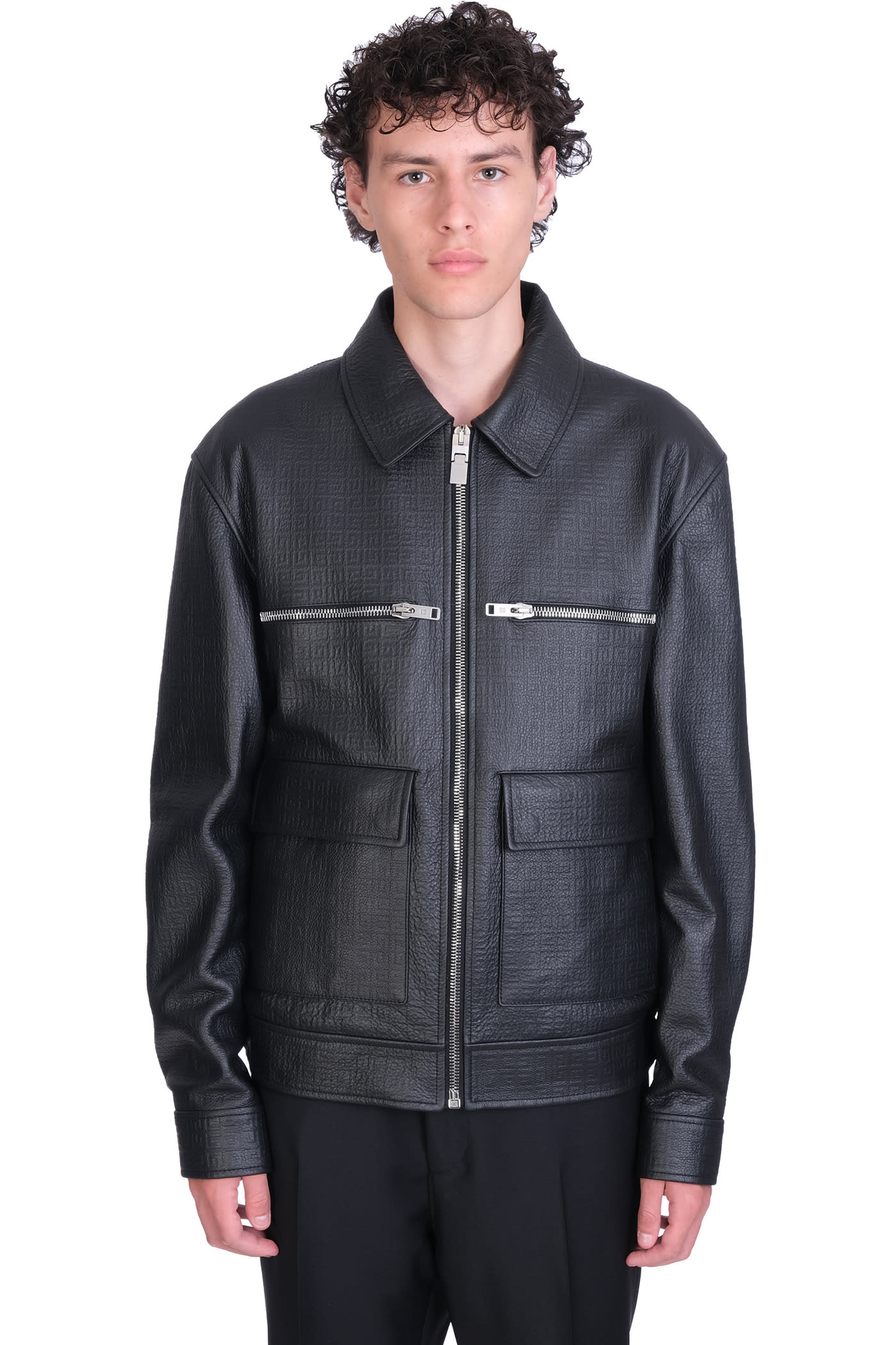 Givenchy Biker Jacket In Black Leather