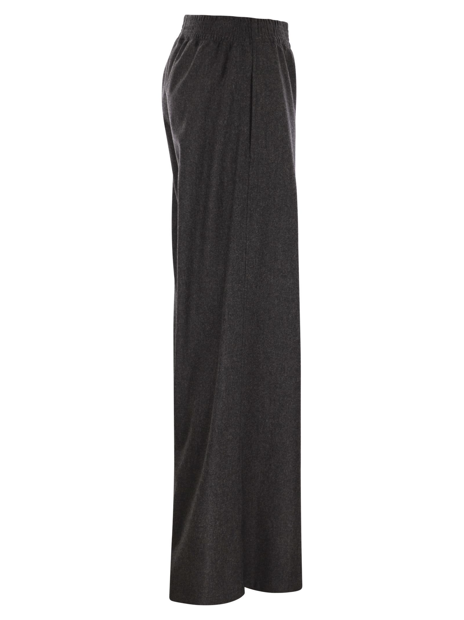 Fabiana Filippi Wide-leg Trousers With Tailored Fit In Black