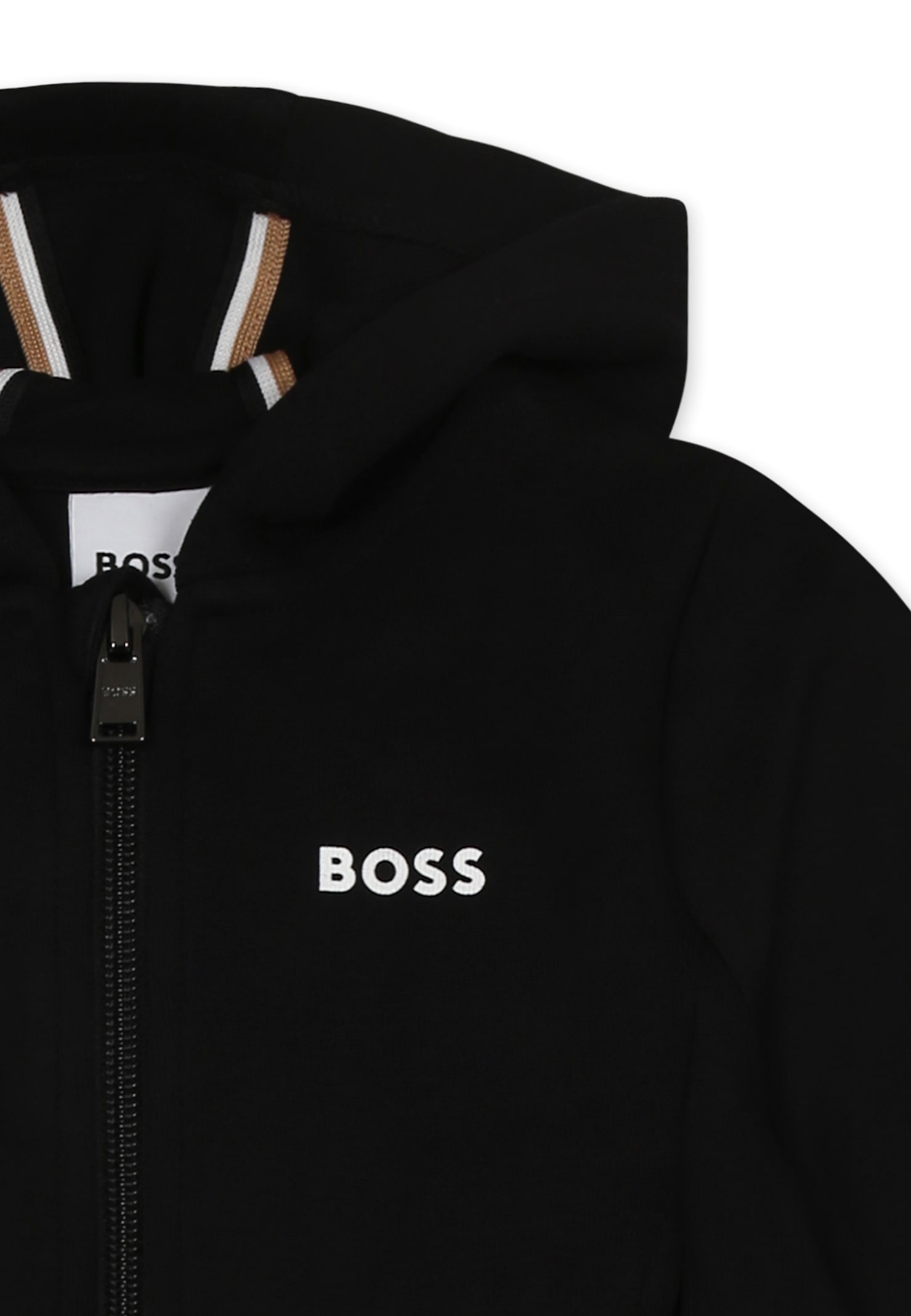 Hugo Boss Black Suit For Baby Boy With Logo In Black