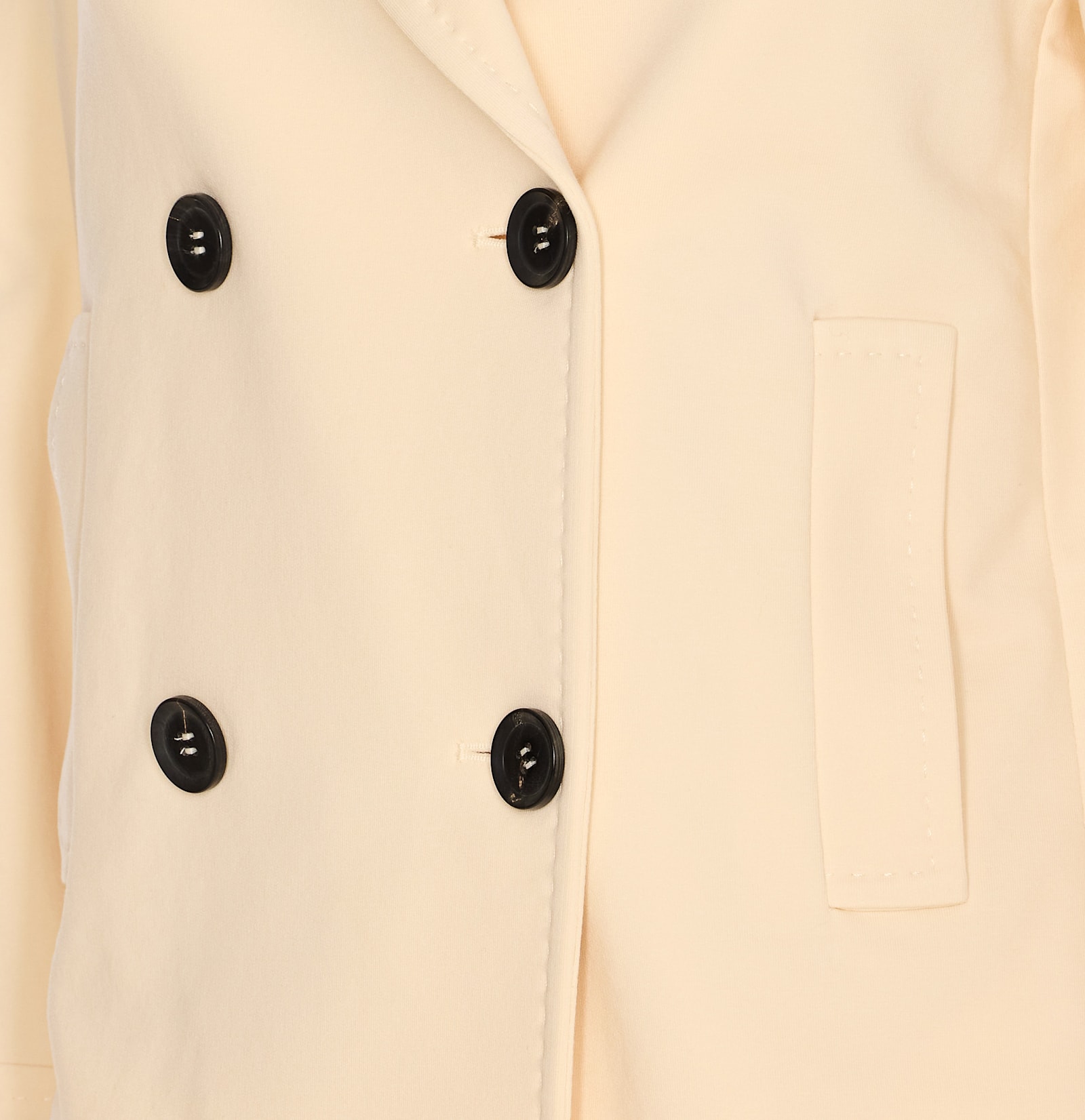 Shop Circolo 1901 Double Breasted Jacket In Beige
