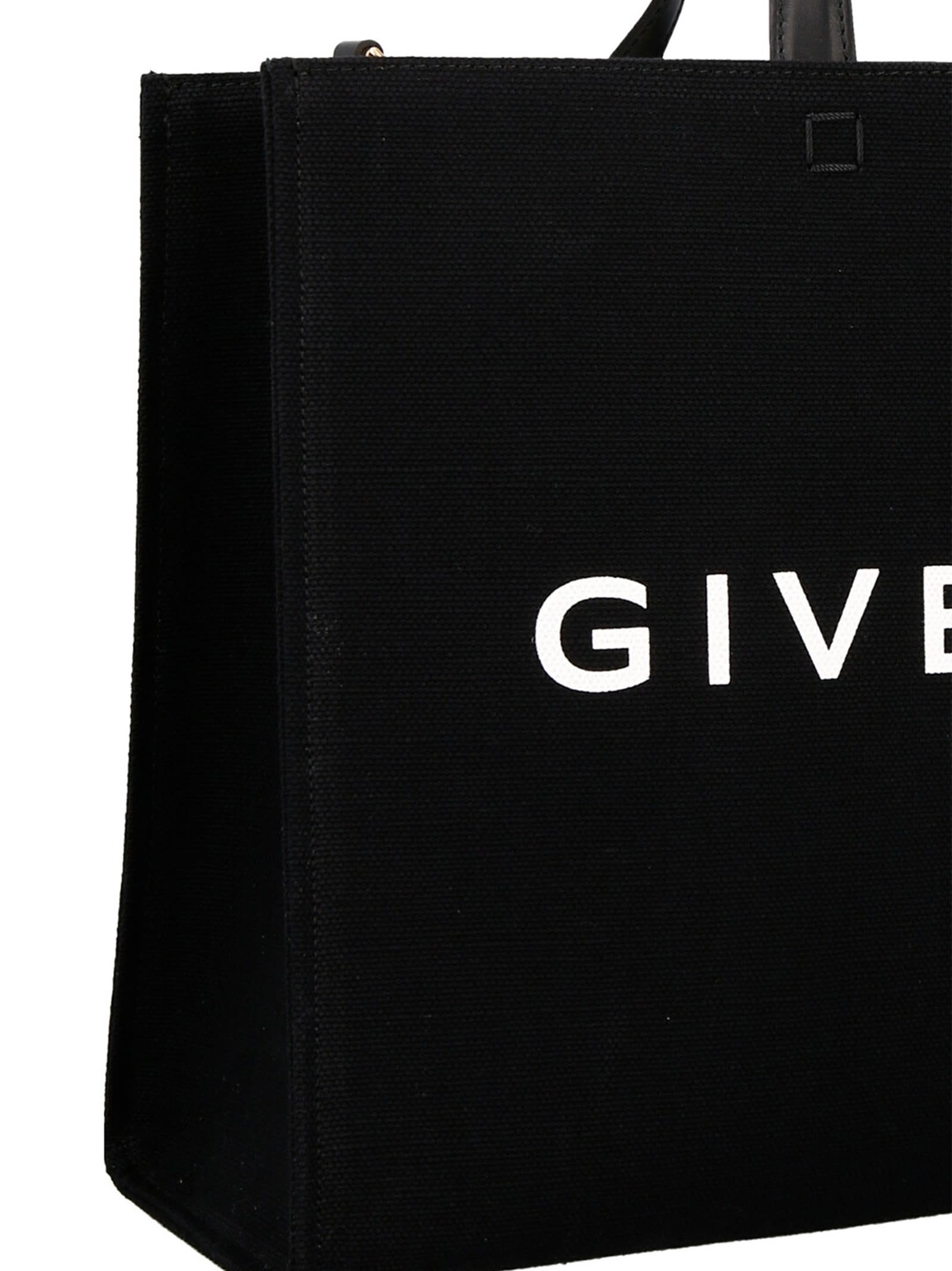 Shop Givenchy G Media Handbag In Black