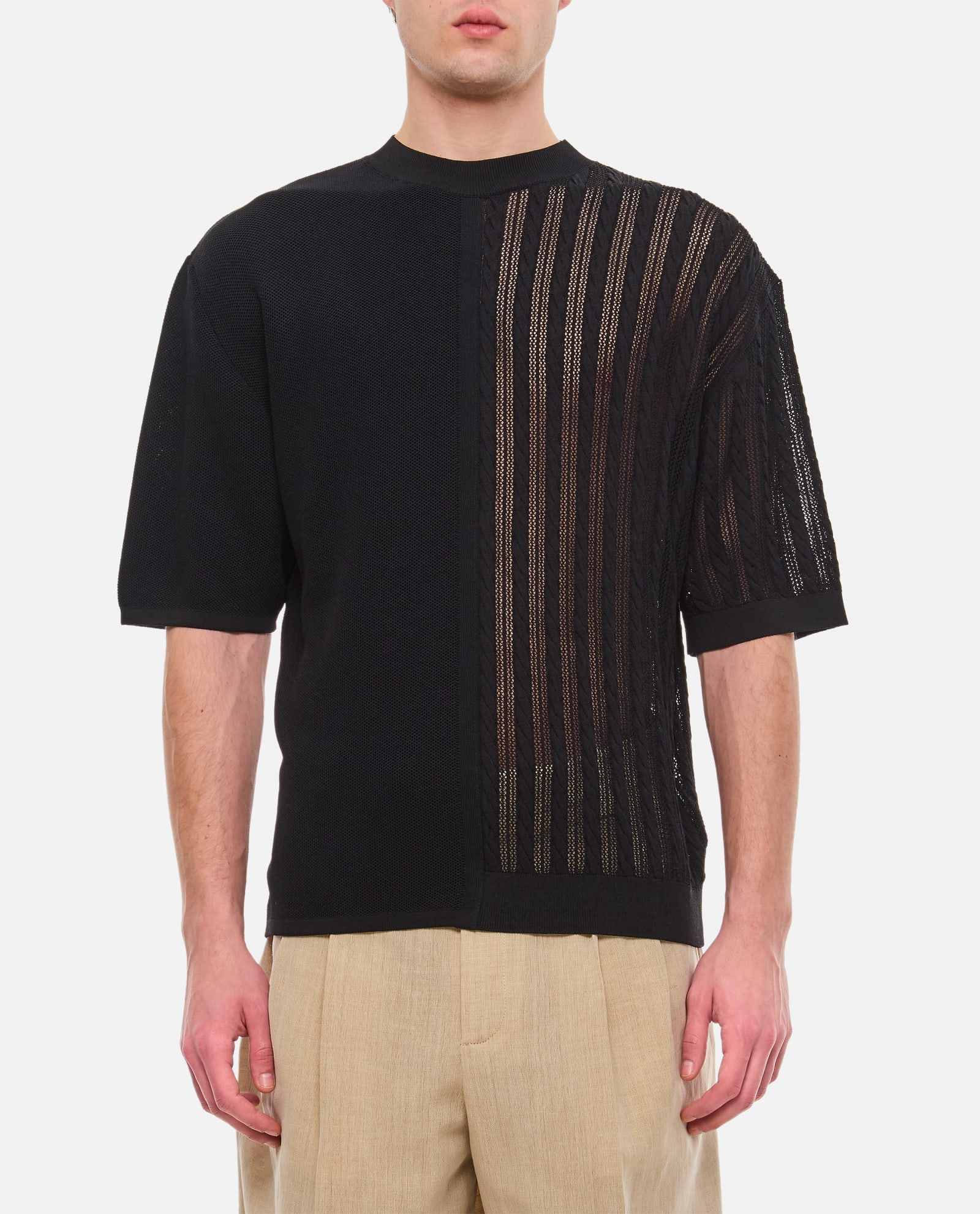 Shop Jacquemus Juego Cotton T-shirt In Black