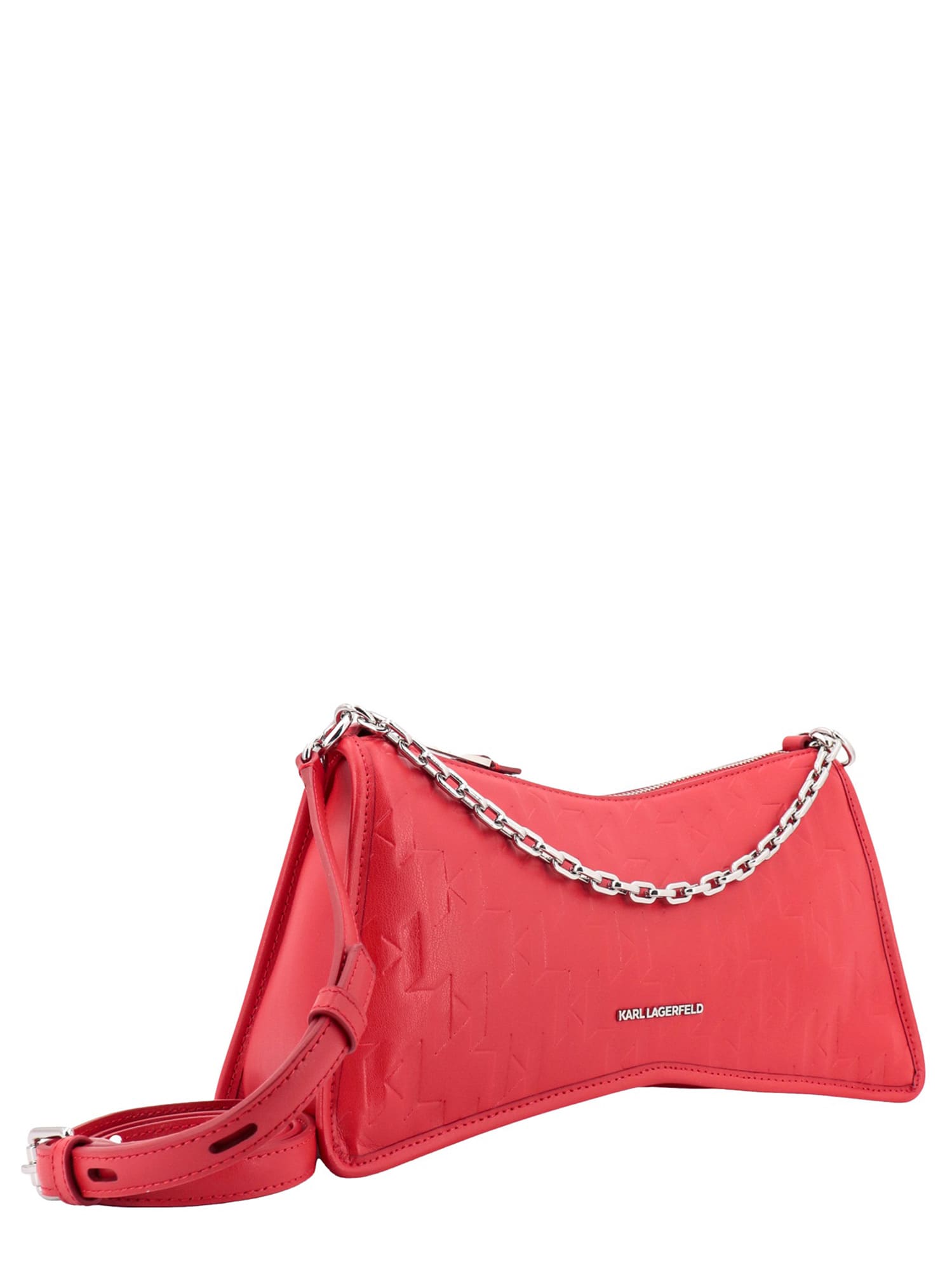 Shop Karl Lagerfeld Shoulder Bag In Red