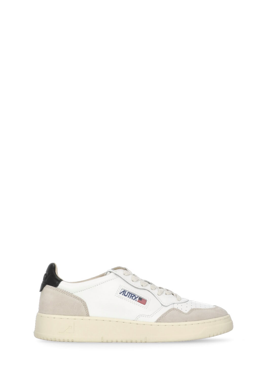 Autry Low-top Sneakers With Leather And Suede Accents In White