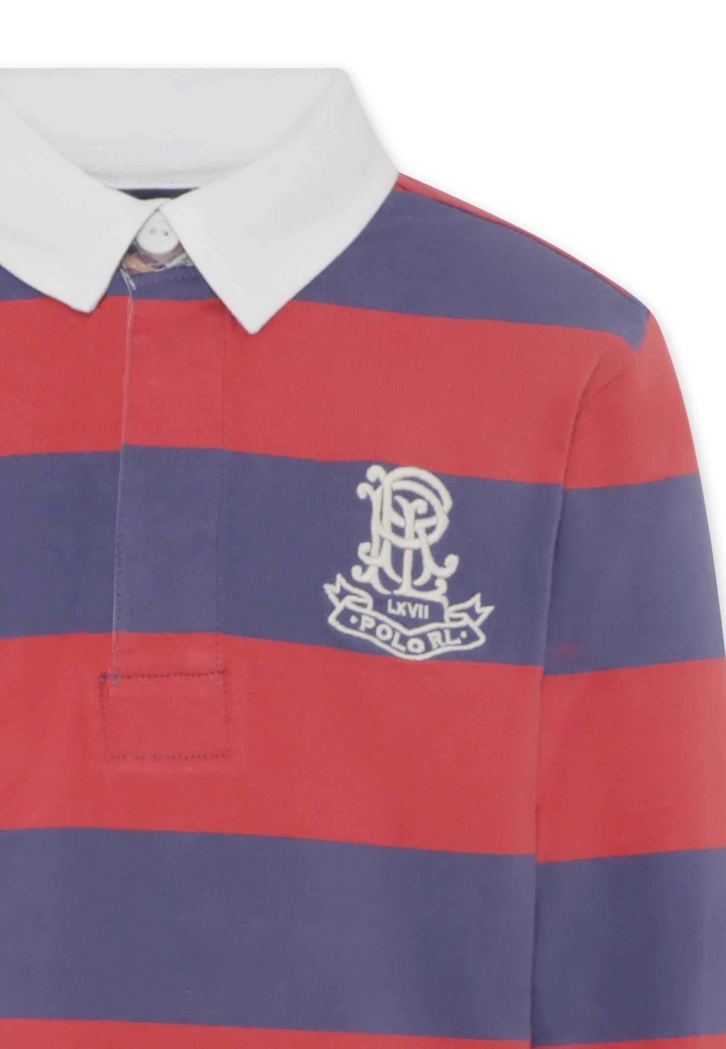 Ralph Lauren Red Polo Shirt For Boy With Logo In Red