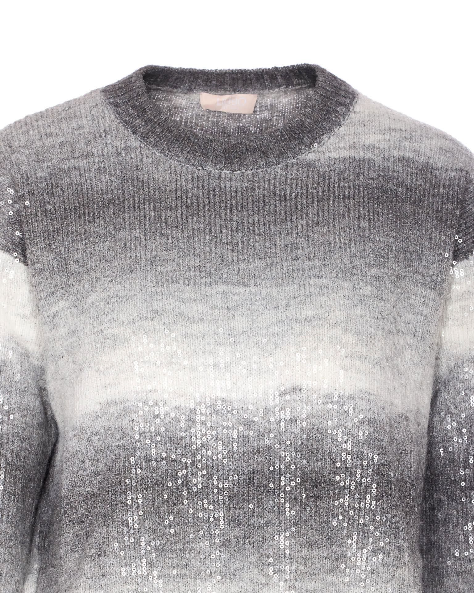 Liu •jo Sequins Sweater In Gray