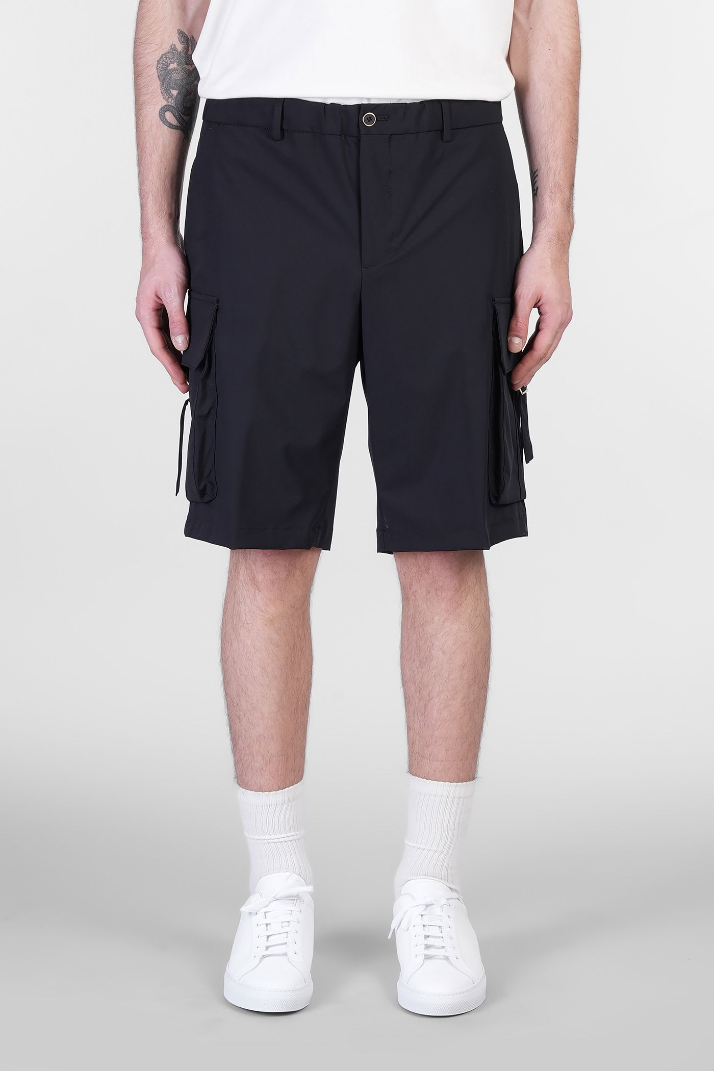 Tocqp Shorts In Black Cotton