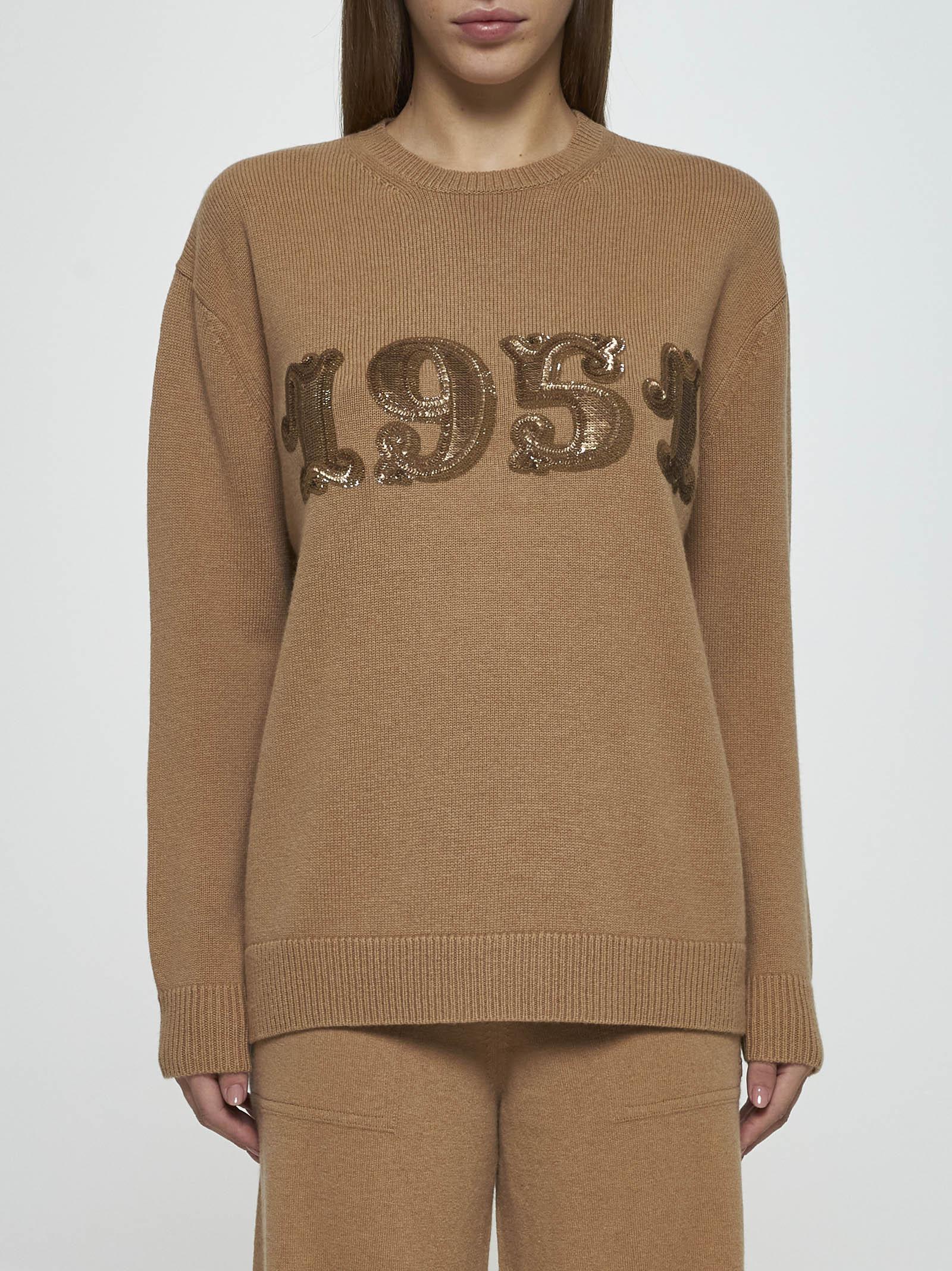 Shop Max Mara Plata Wool And Cashmere Sweater In Camel