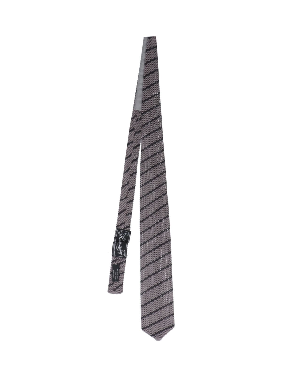 Striped Knit Tie