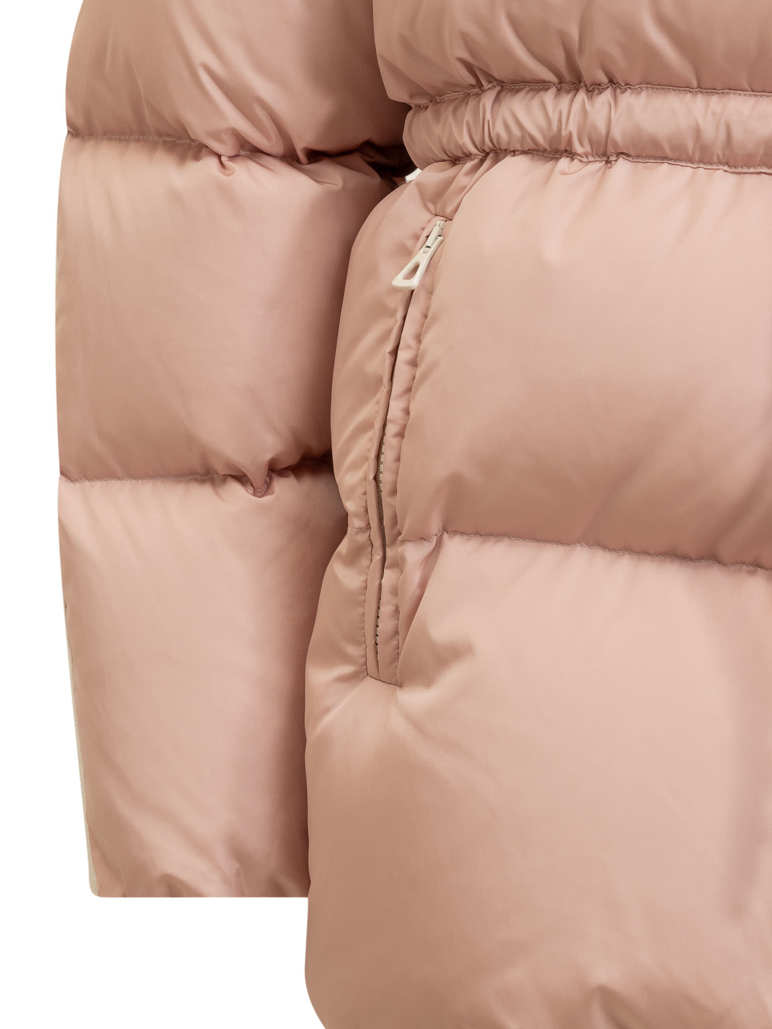 Shop Palm Angels Down Jacket In Pink Off White