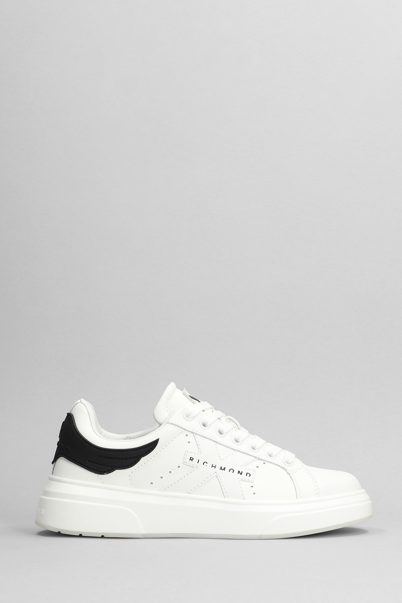 Shop John Richmond Sneakers In White Leather