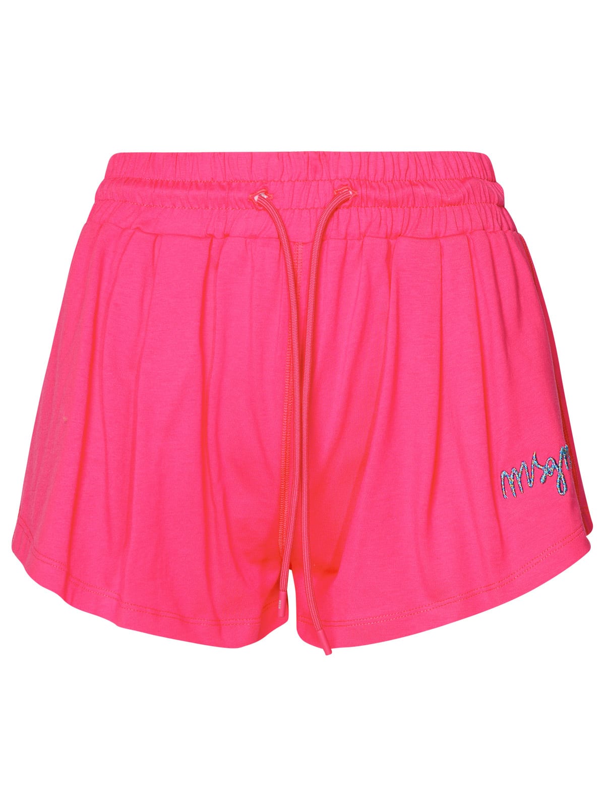 Shop Msgm Fuchsia Cotton Shorts In Fucsia