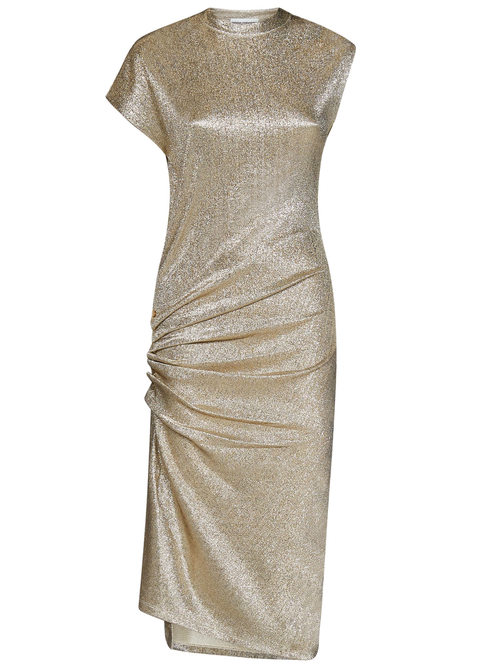 Paco Rabanne Dress In Silver/gold