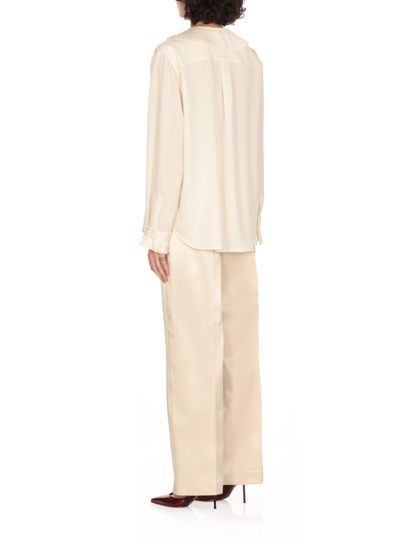 Philosophy Di Lorenzo Serafini Shirt With Chest Pockets In Ivory