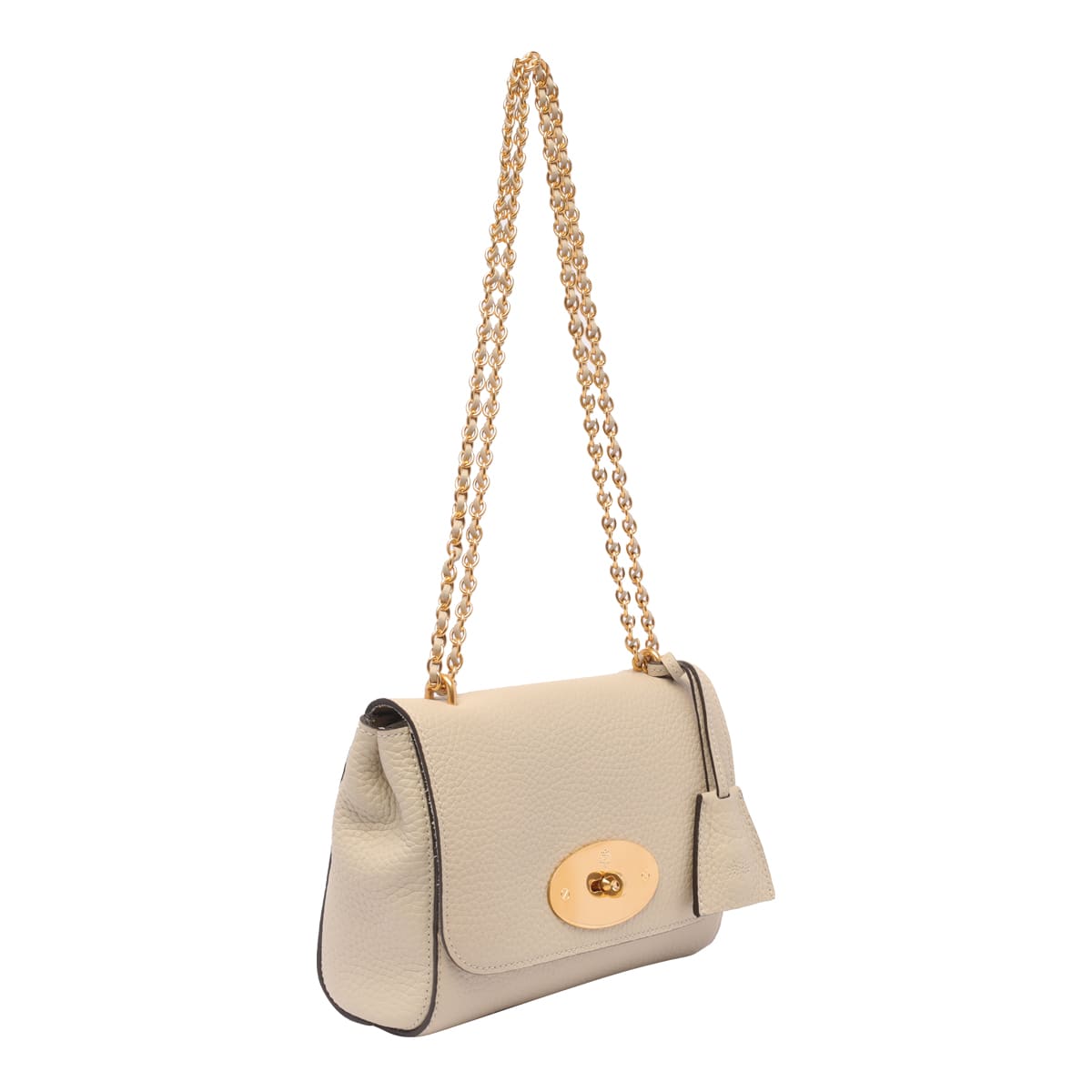 Mulberry White 'lily' Crossbody Bag With Twist-lock Detail And