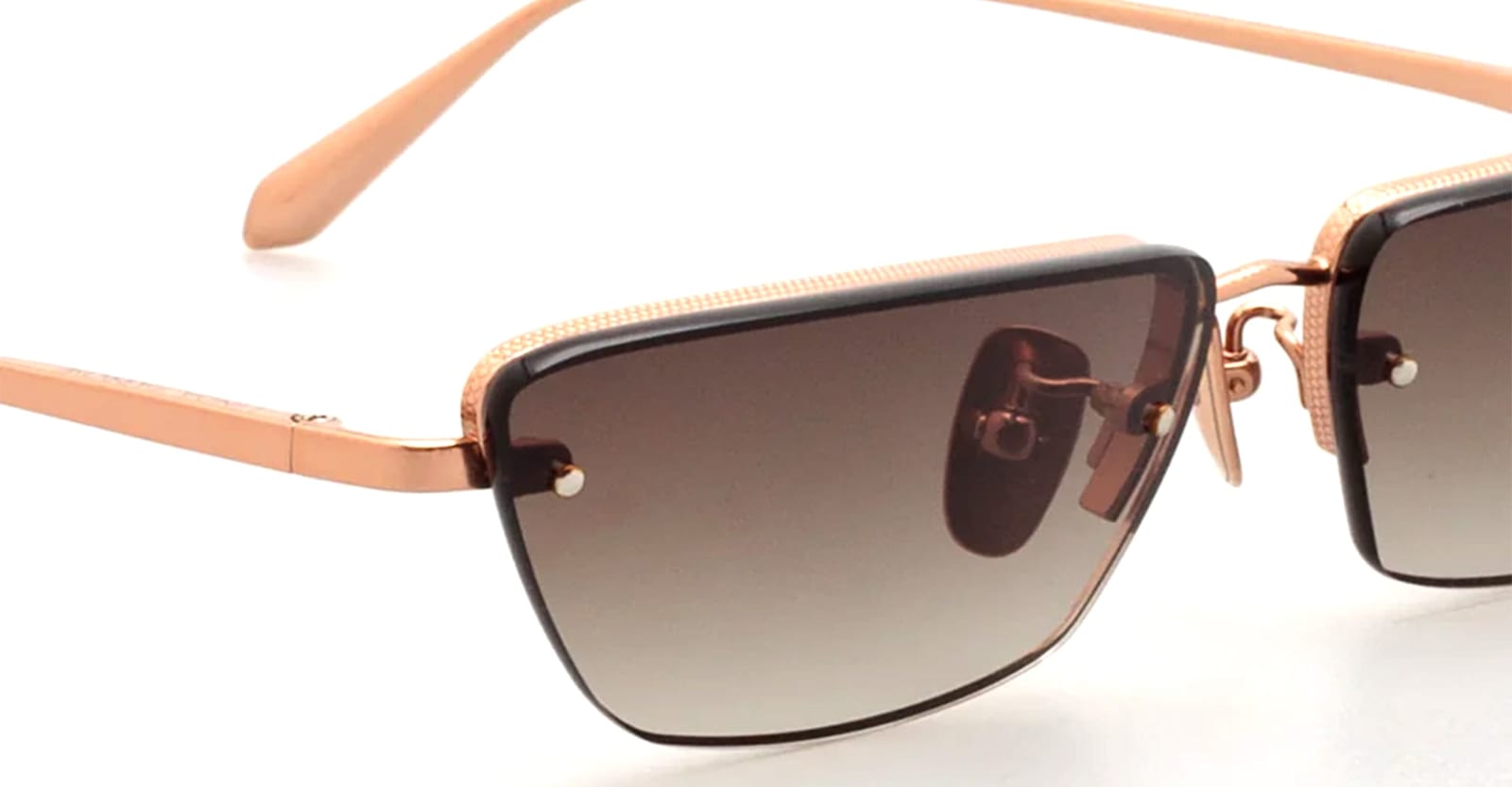 Linda Farrow Cleo - Rose Gold Sunglasses In Gold