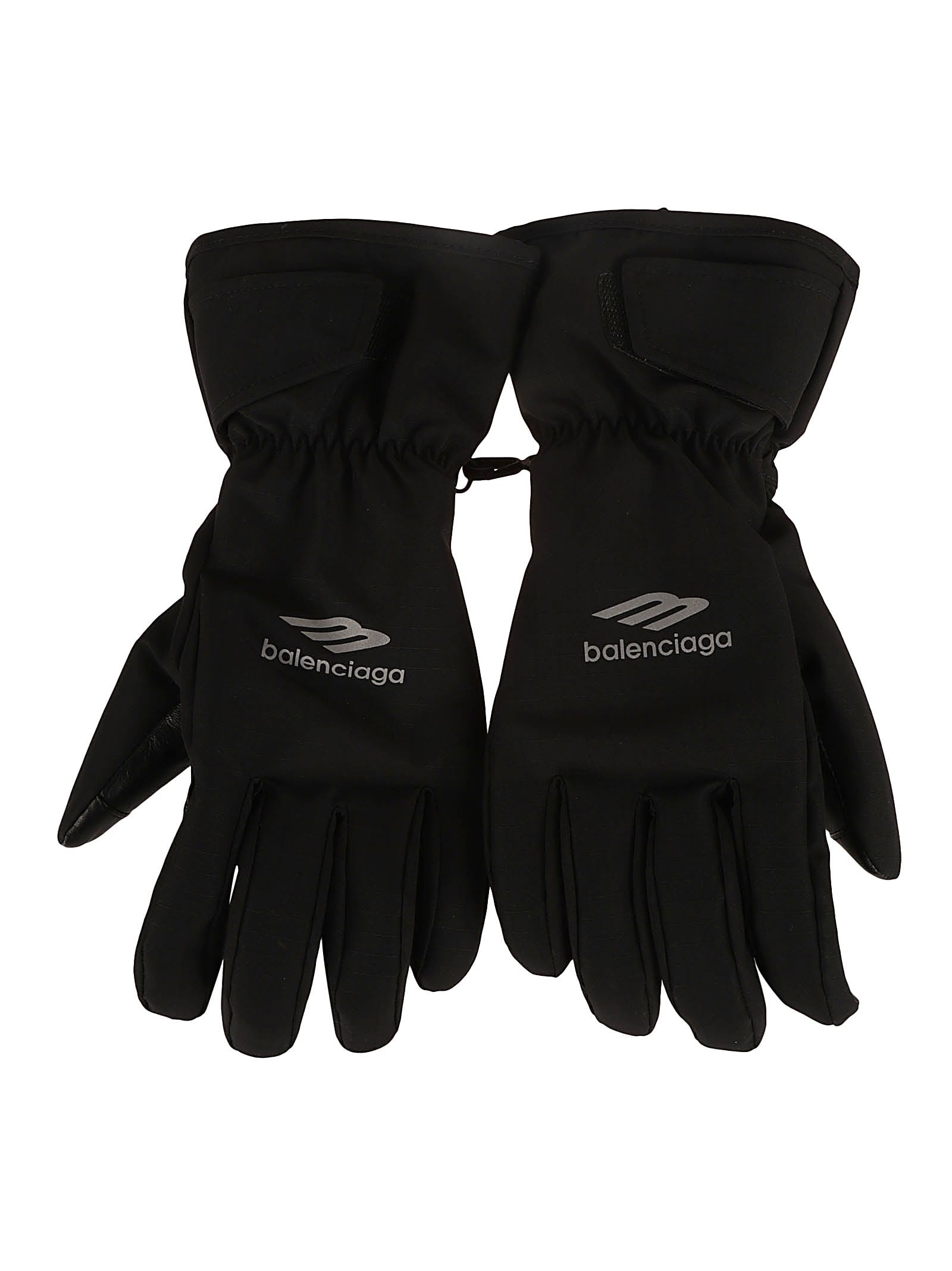 Balenciaga Misloves Ski Gloves In Black