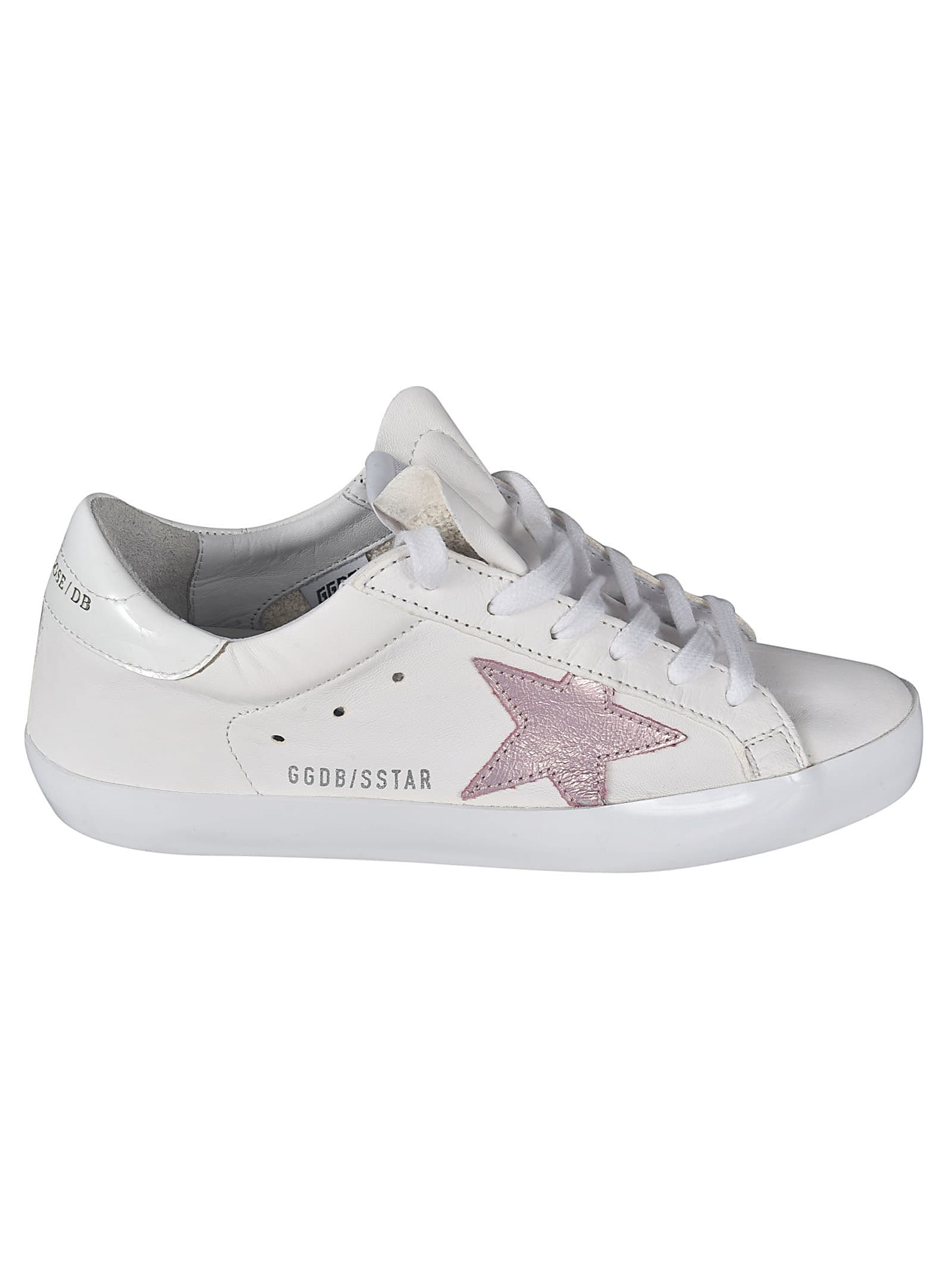 golden goose white and pink superstar