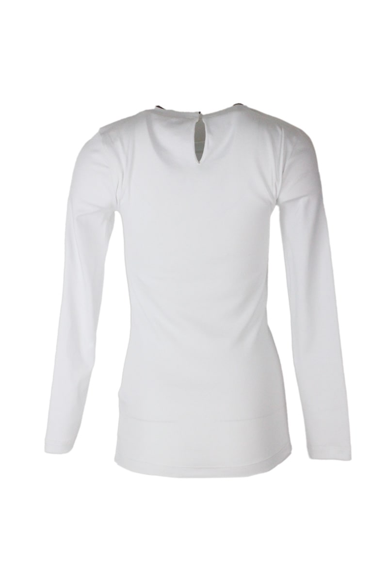 Shop Brunello Cucinelli Long Sleeve T-shirt In White