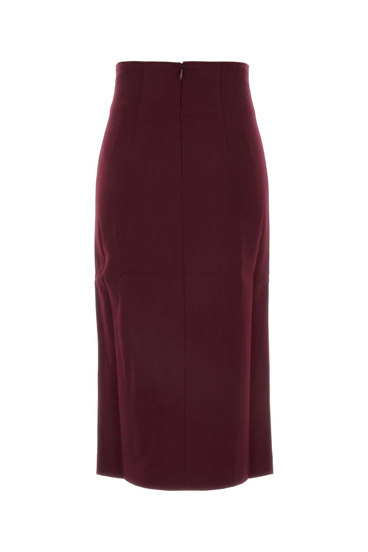 Shop The Andamane Plum Stretch Polyester Blend Stephanie Skirt In Cabernet