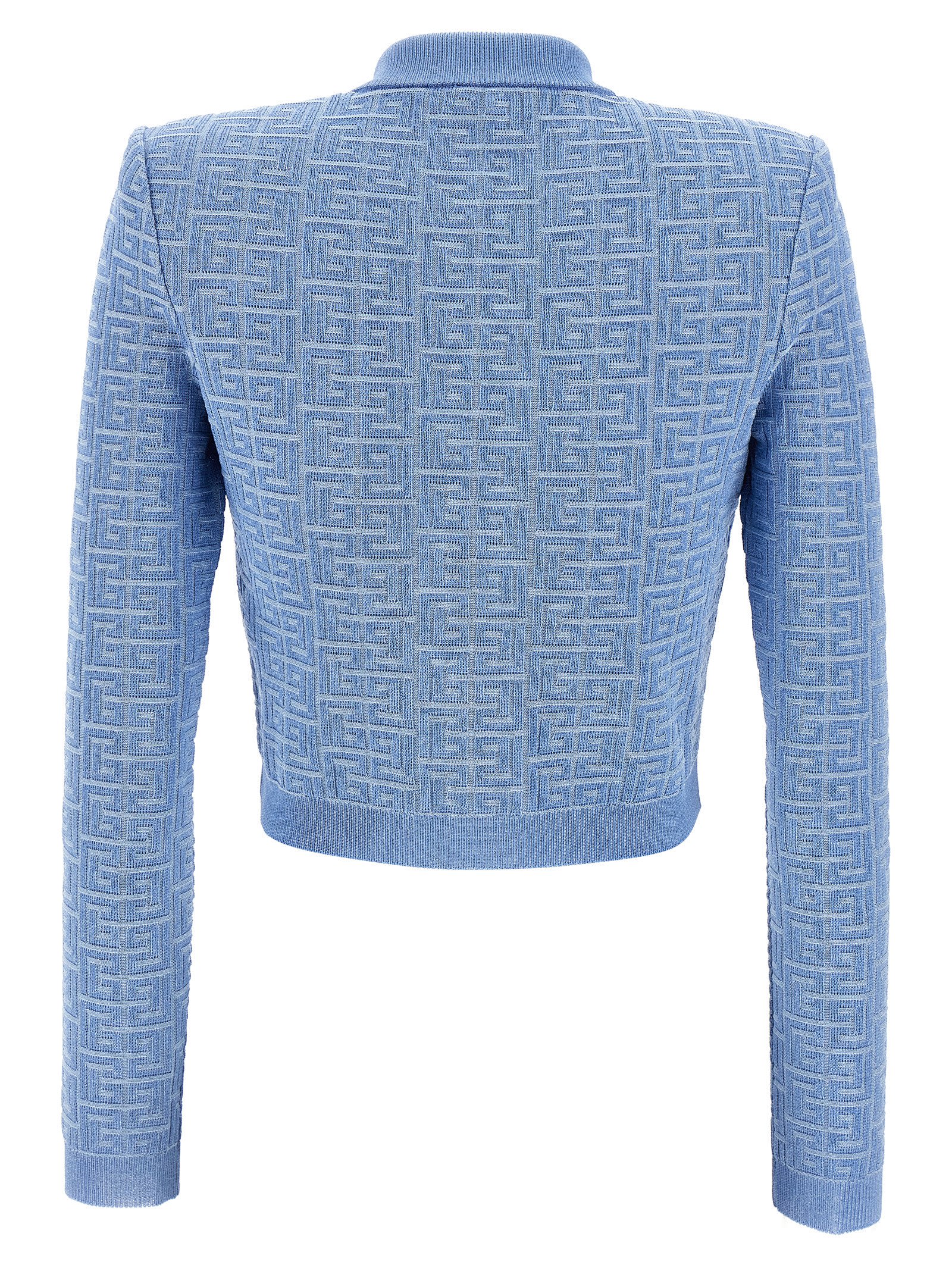 Balmain Pb Cardigan In Blue