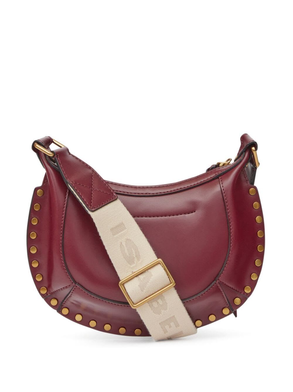 Shop Marant Etoile Mini Moon Crossbody Bag In By Burgundy