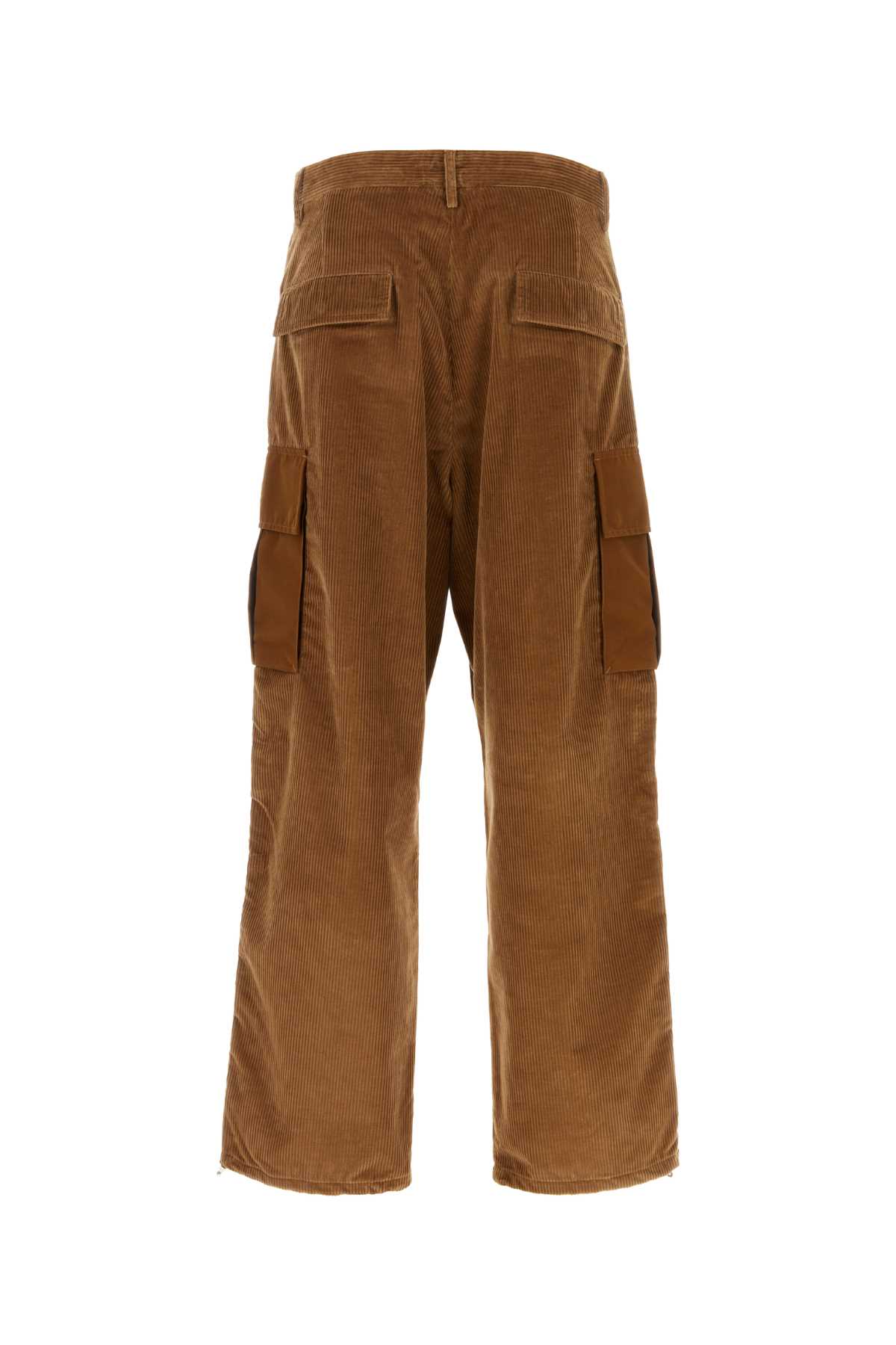Shop Moncler Brown Corduroy Pant In 26i