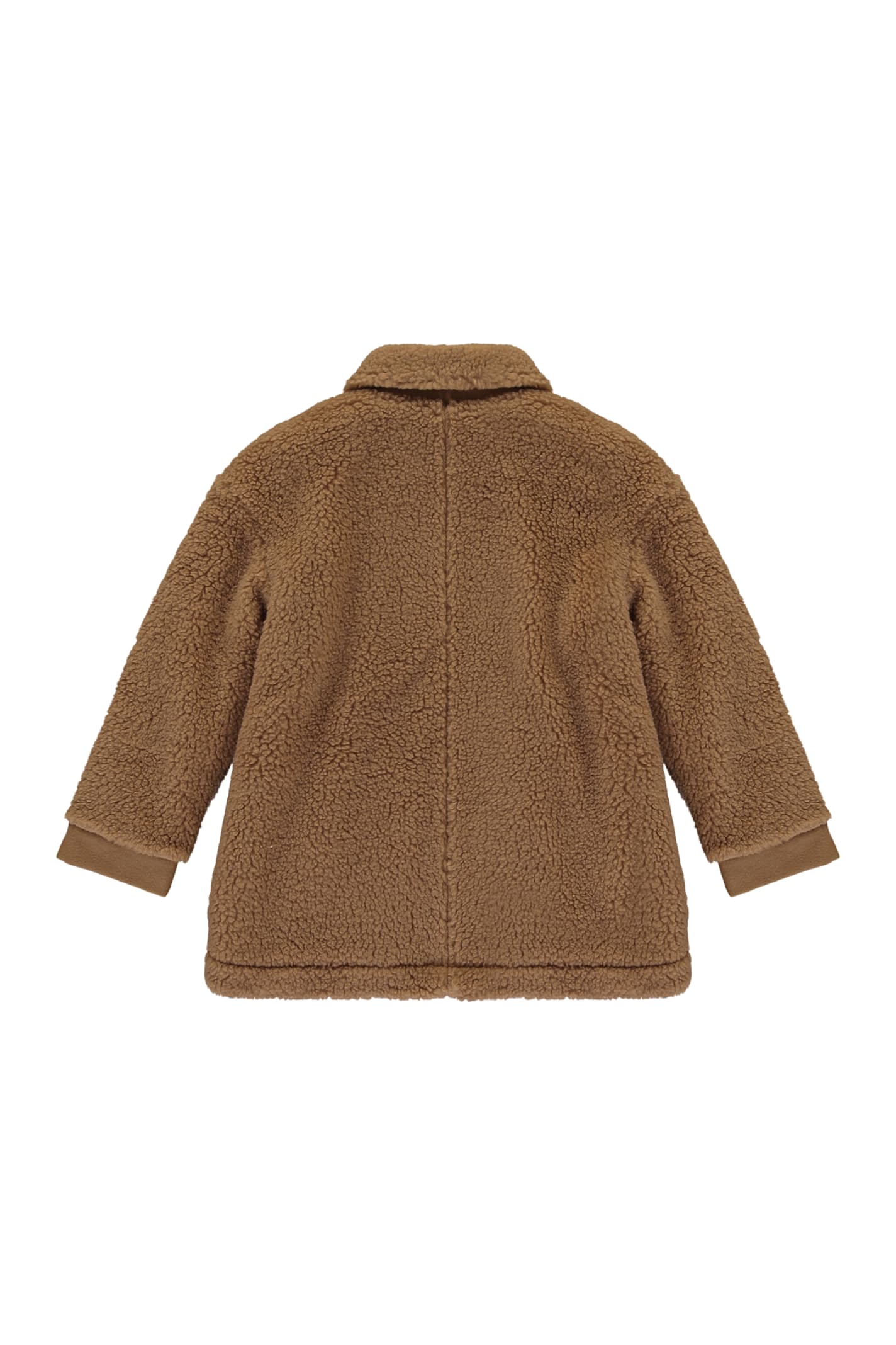 Palm Angels Embroidery Coat In Brown