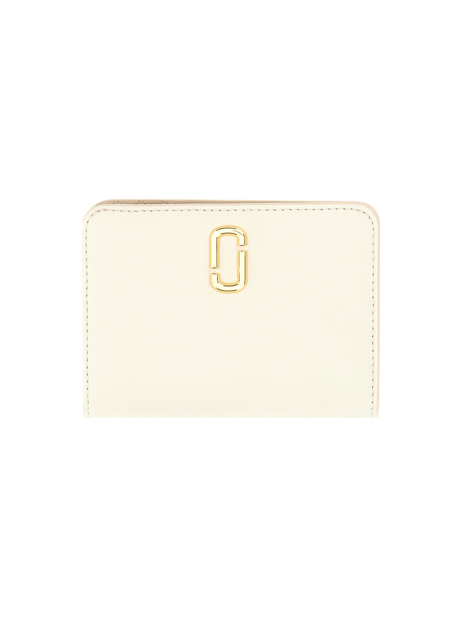 Marc Jacobs Compact Wallet The J Marc Mini In Avorio