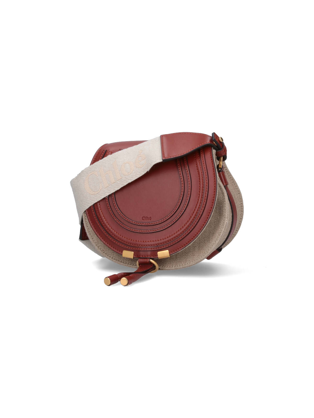 Shop Chloé Small Crossbody Bag Marcie In Red