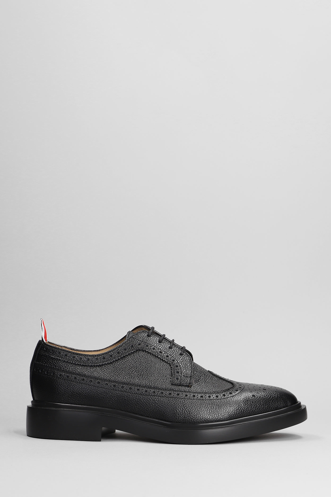 Shop Thom Browne Lace Up Shoes In Black Leather