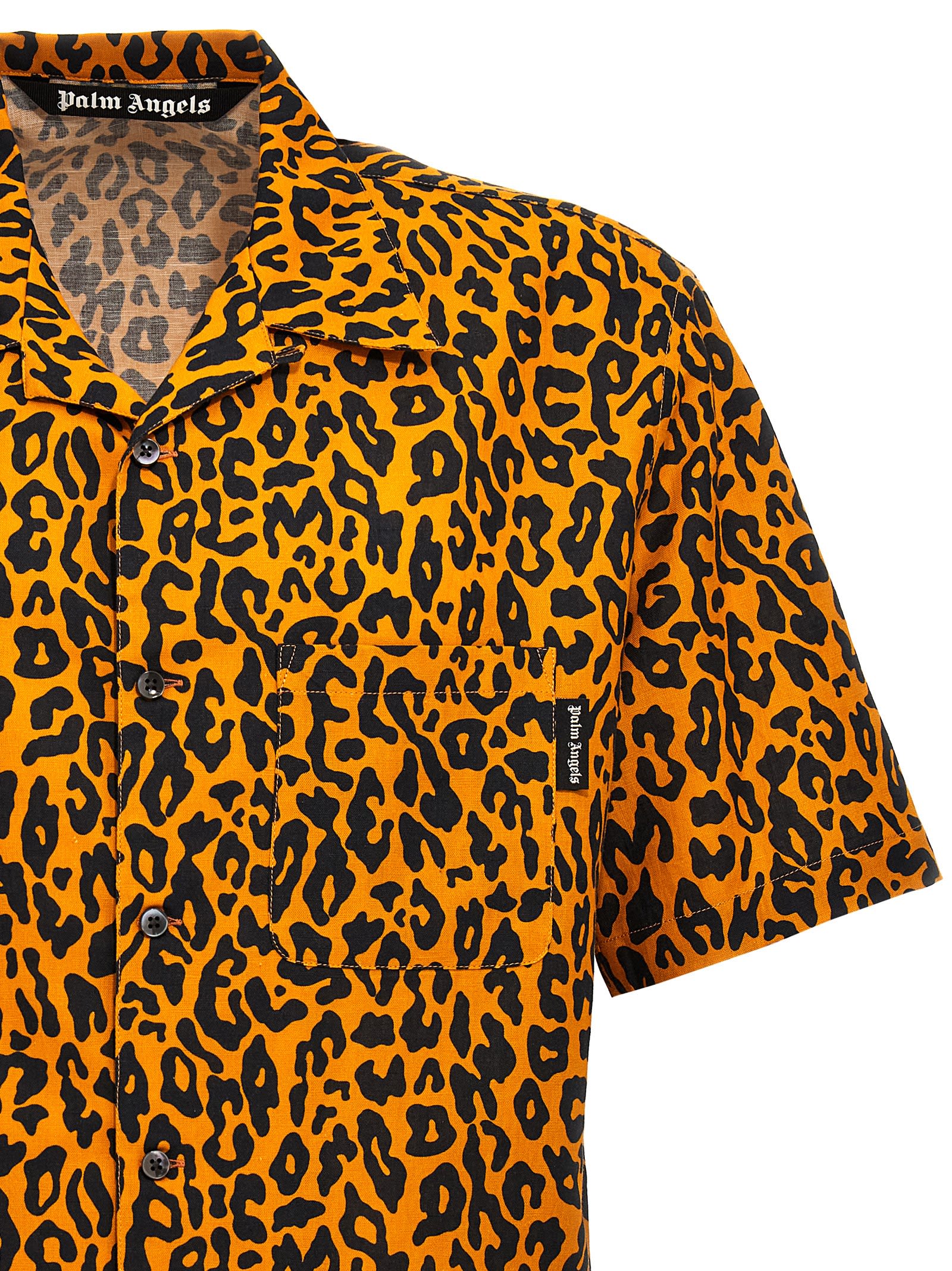 Shop Palm Angels Cheetah Shirt In Multicolor
