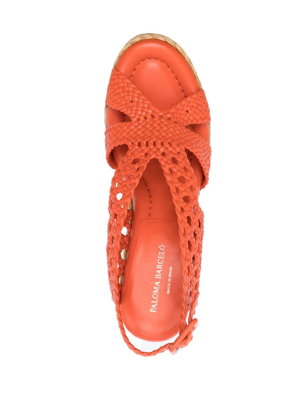 Paloma Barceló Saril Sandals In Orange