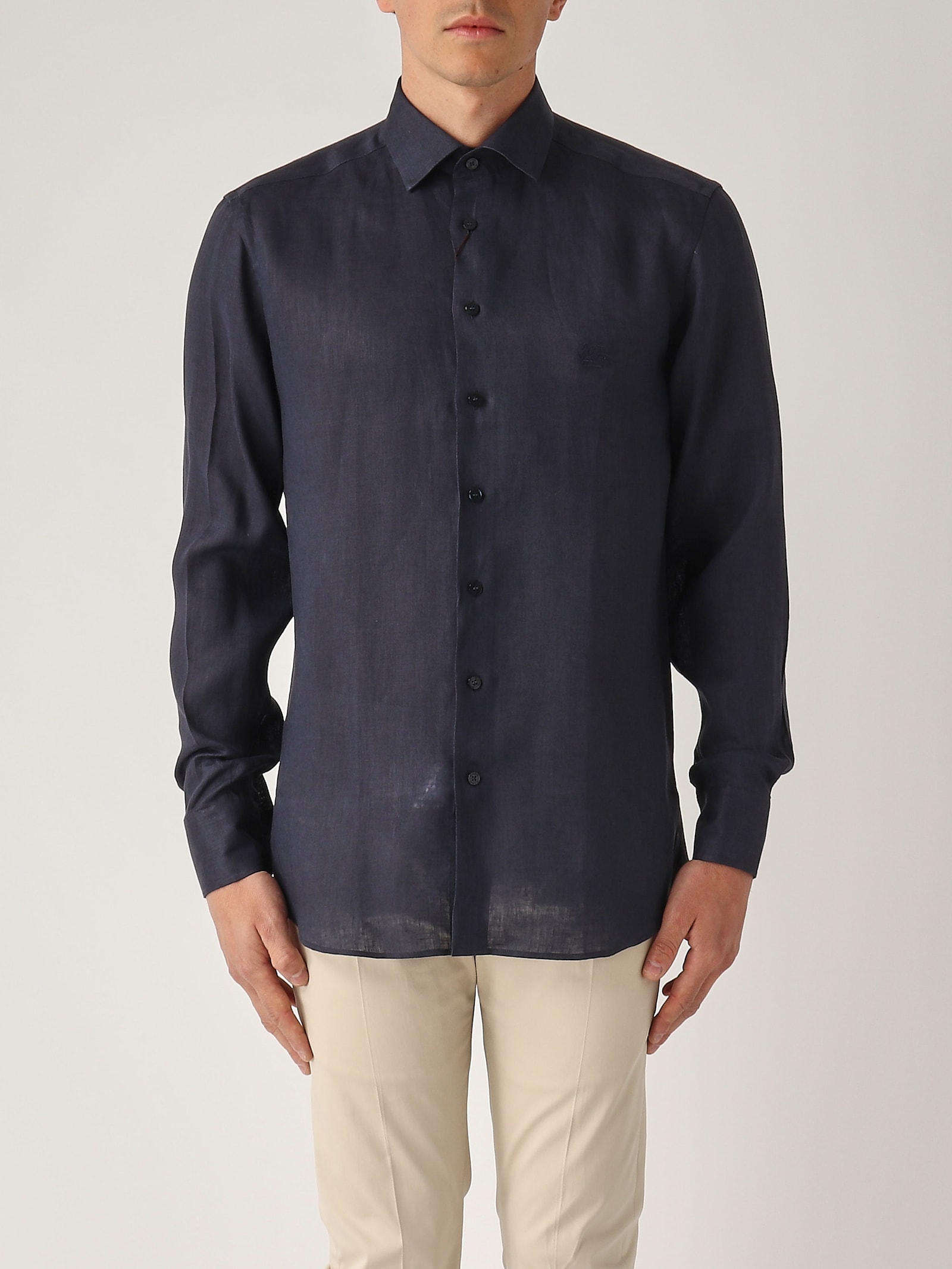 Etro Shirt Roma Logo Shirt In Black